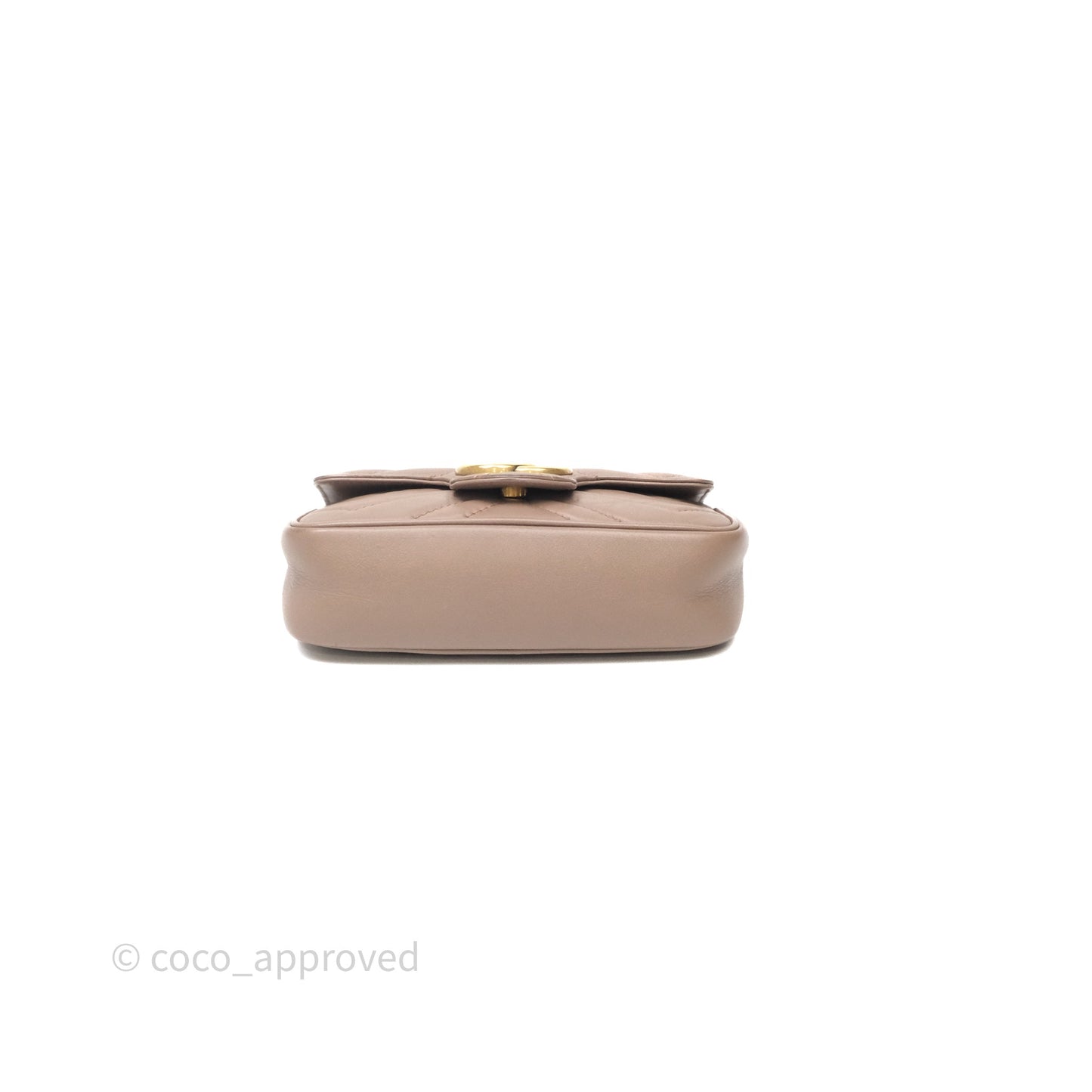 Gucci GG Marmont Matelassé Leather Super Mini Bag Dusty Pink