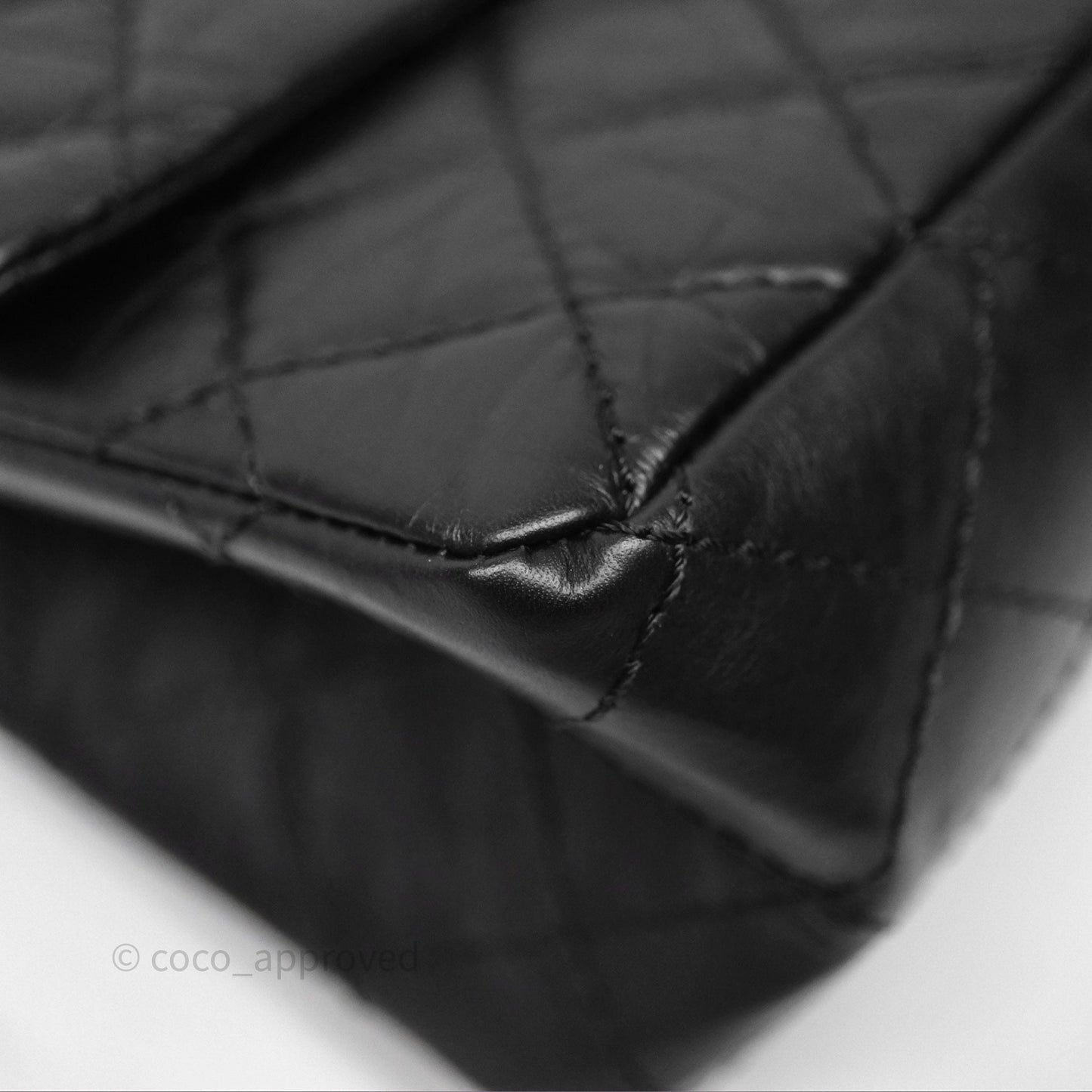 Chanel Reissue 226 Quilted Aged Calfskin Black Aged Gold Hardware