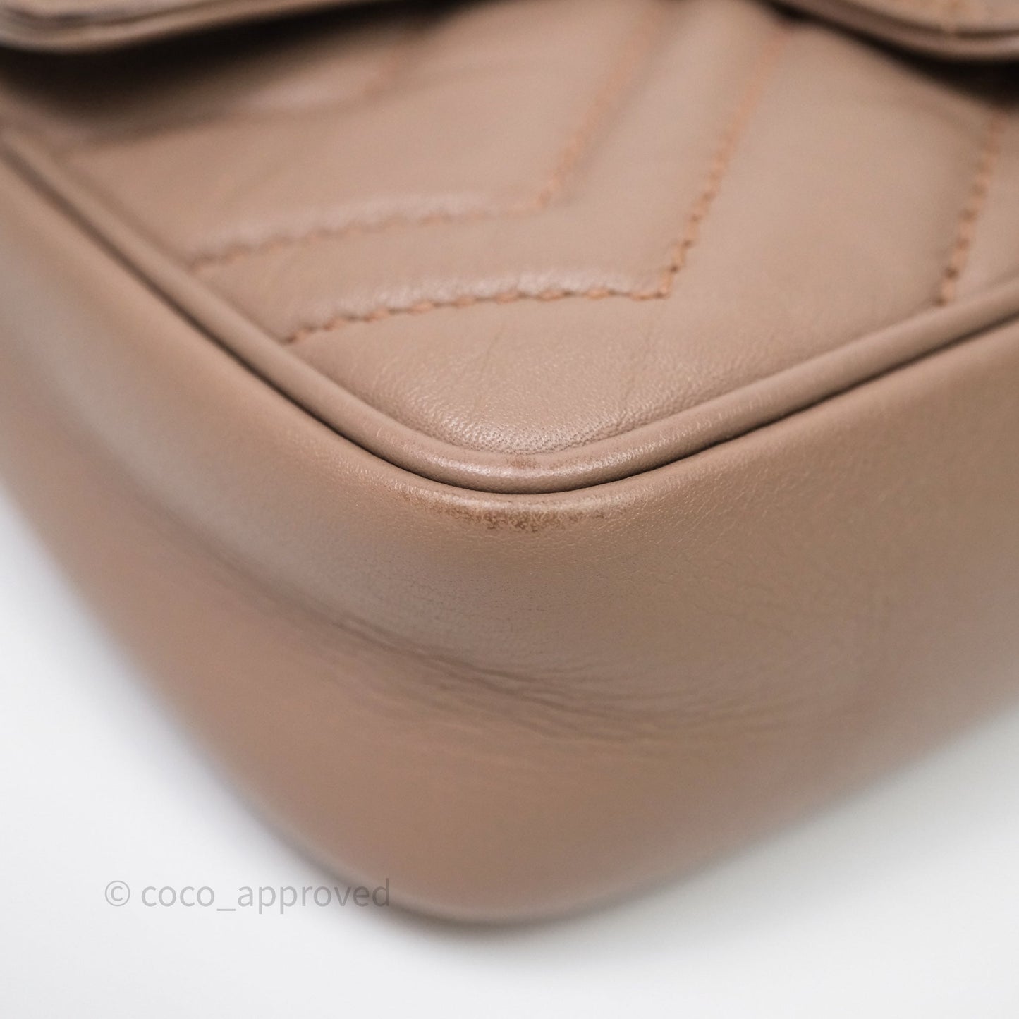 Gucci GG Marmont Matelassé Leather Super Mini Bag Dusty Pink