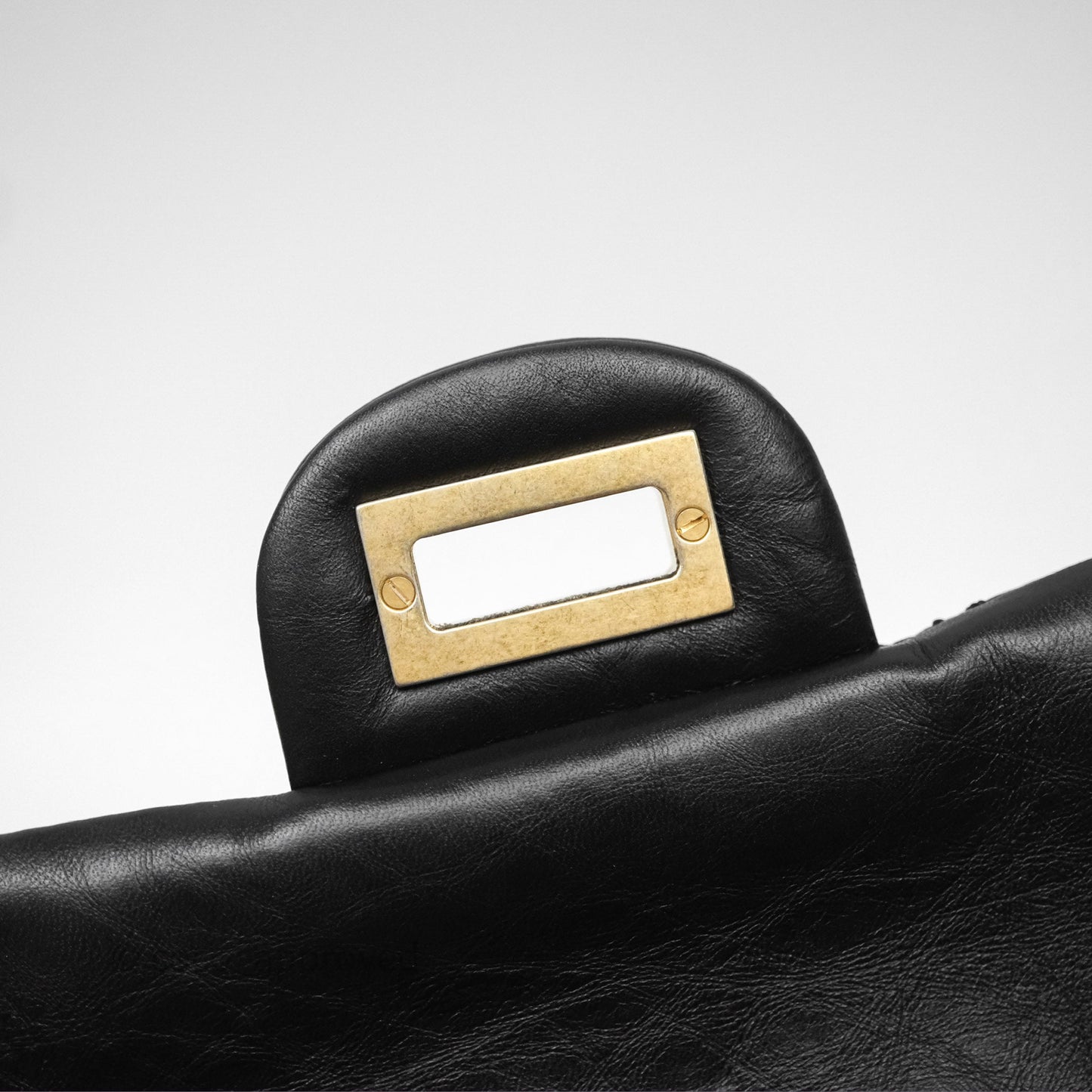 Chanel Reissue 226 Quilted Aged Calfskin Black Aged Gold Hardware