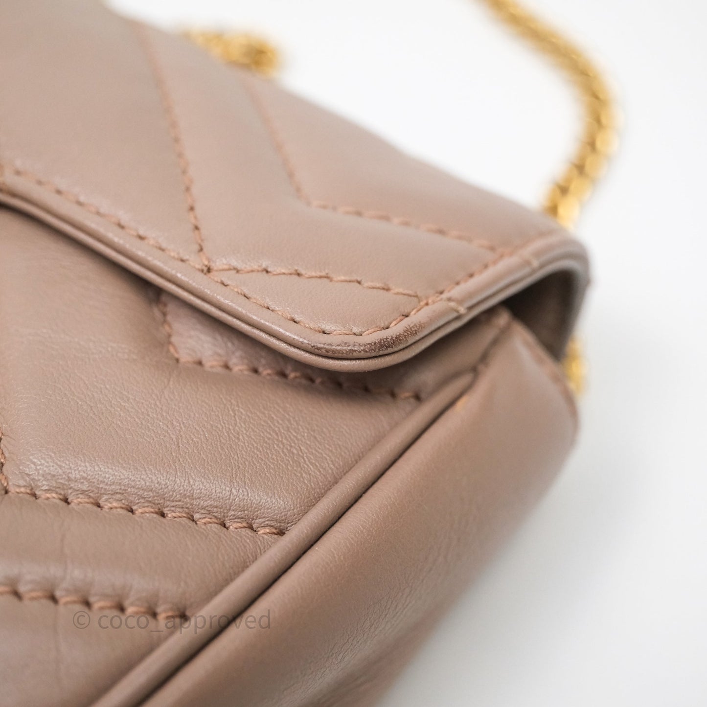 Gucci GG Marmont Matelassé Leather Super Mini Bag Dusty Pink