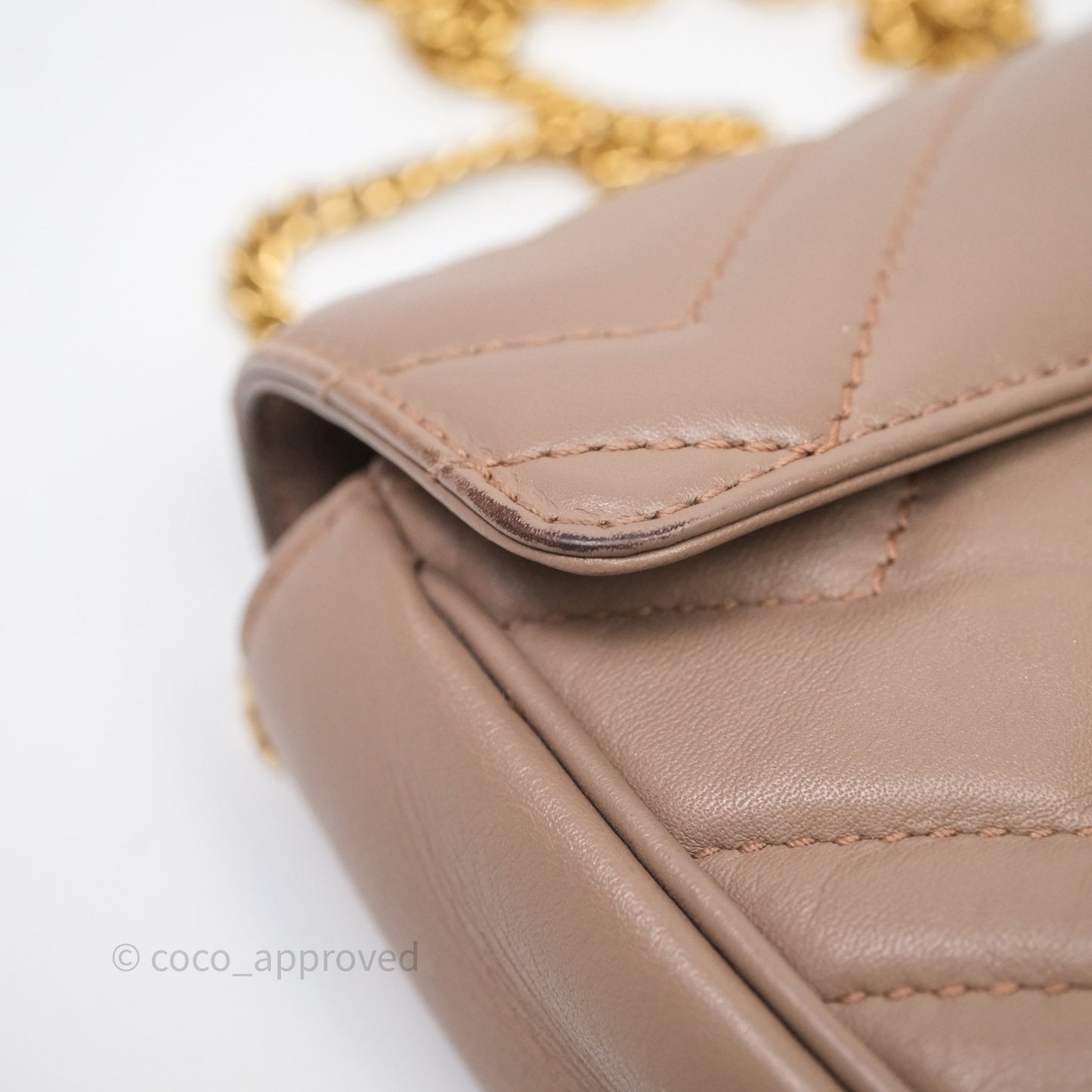 Gucci GG Marmont Matelassé Leather Super Mini Bag Dusty Pink