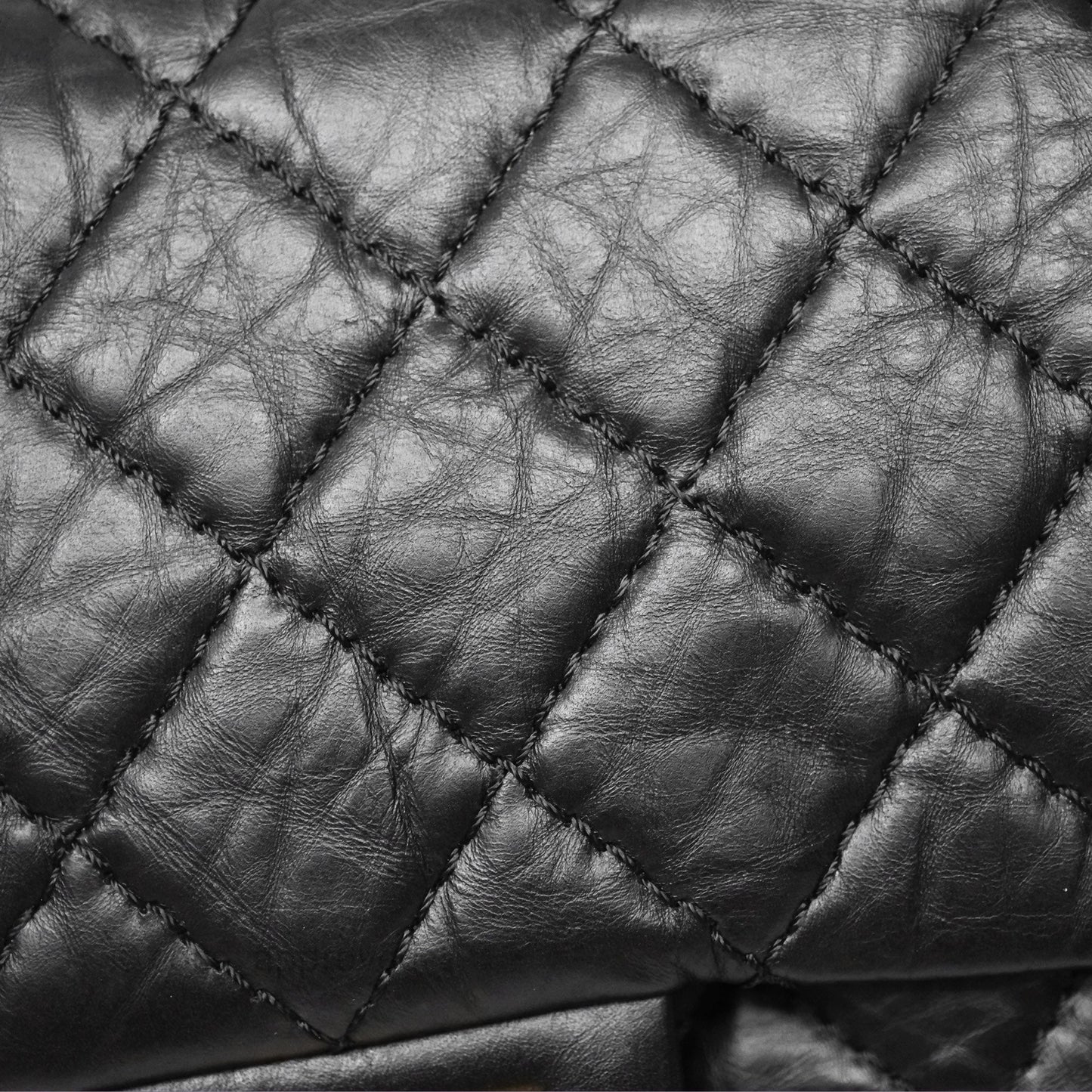 Chanel Reissue 226 Quilted Aged Calfskin Black Aged Gold Hardware