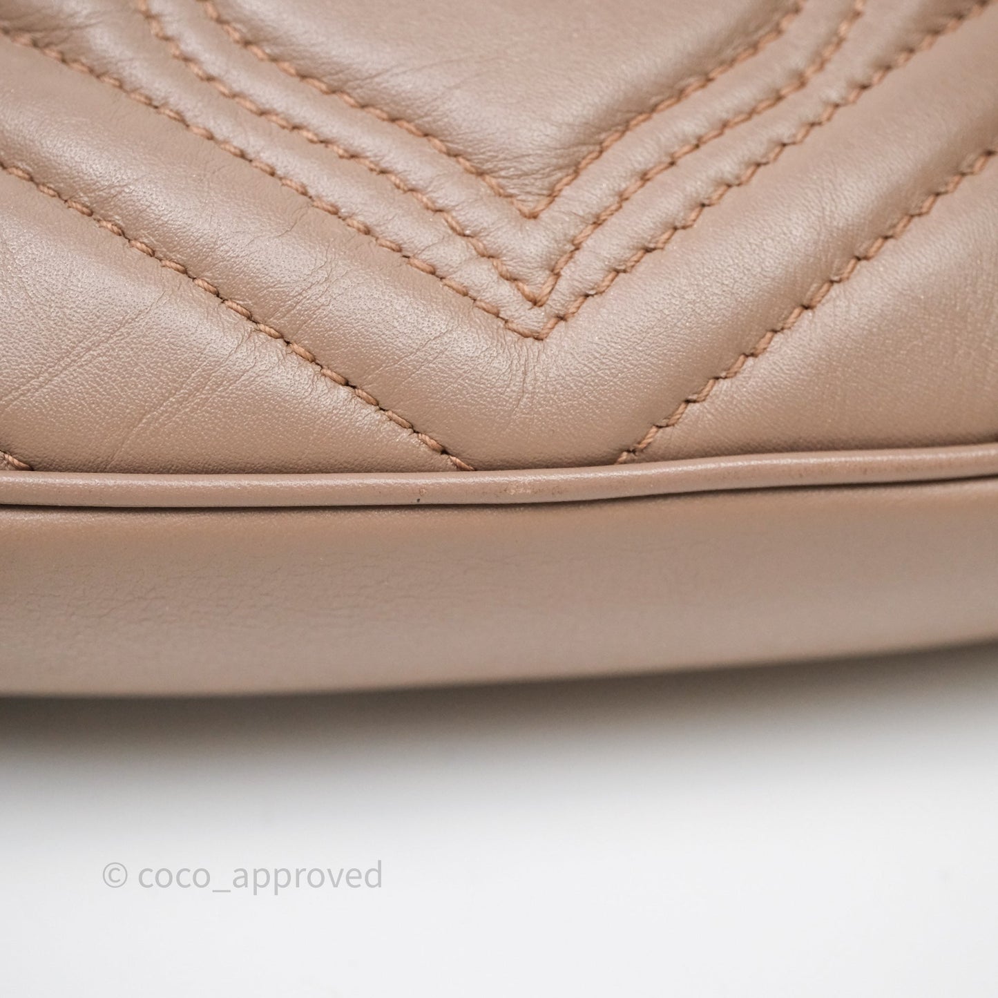 Gucci GG Marmont Matelassé Leather Super Mini Bag Dusty Pink