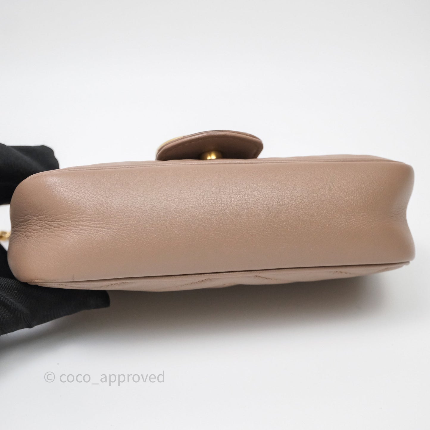 Gucci GG Marmont Matelassé Leather Super Mini Bag Dusty Pink