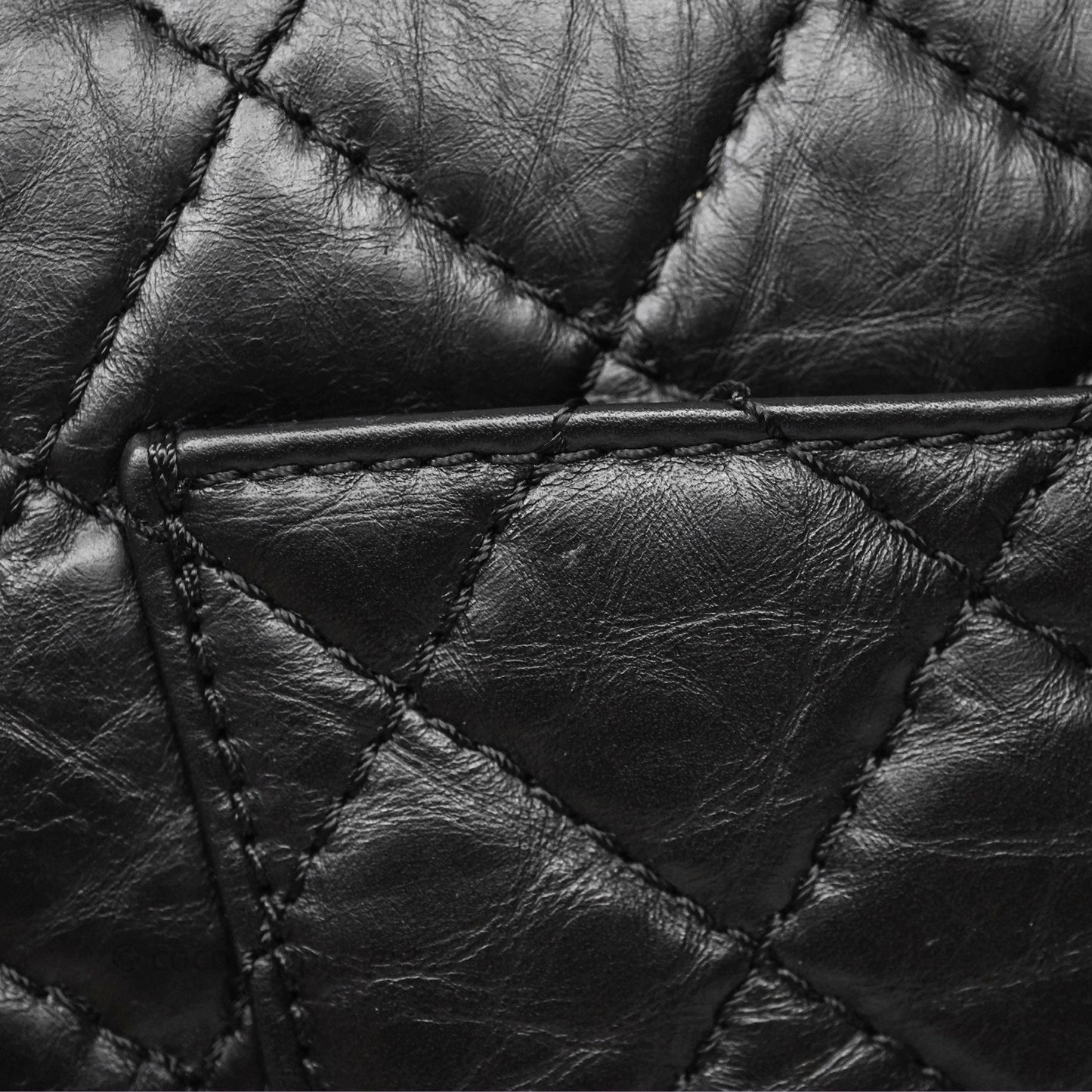 Chanel Reissue 226 Quilted Aged Calfskin Black Aged Gold Hardware