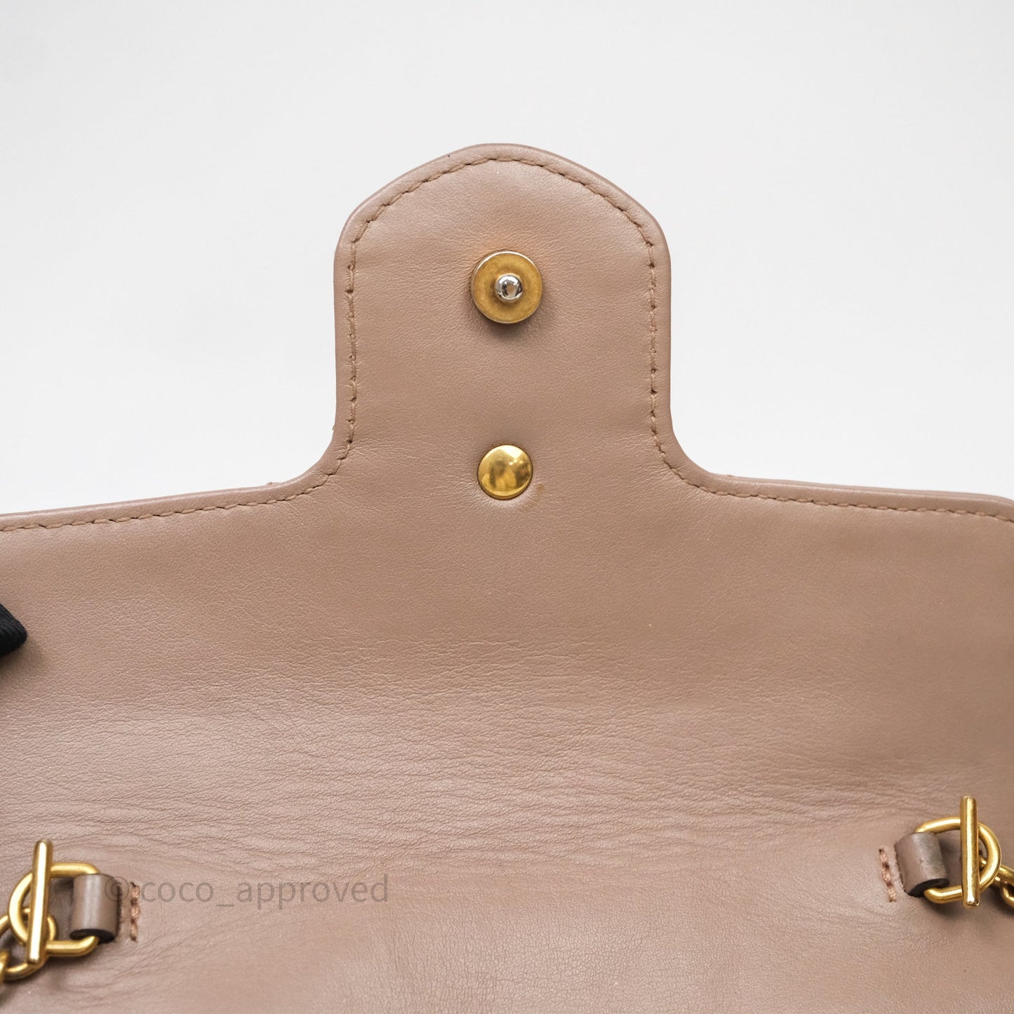 Gucci GG Marmont Matelassé Leather Super Mini Bag Dusty Pink