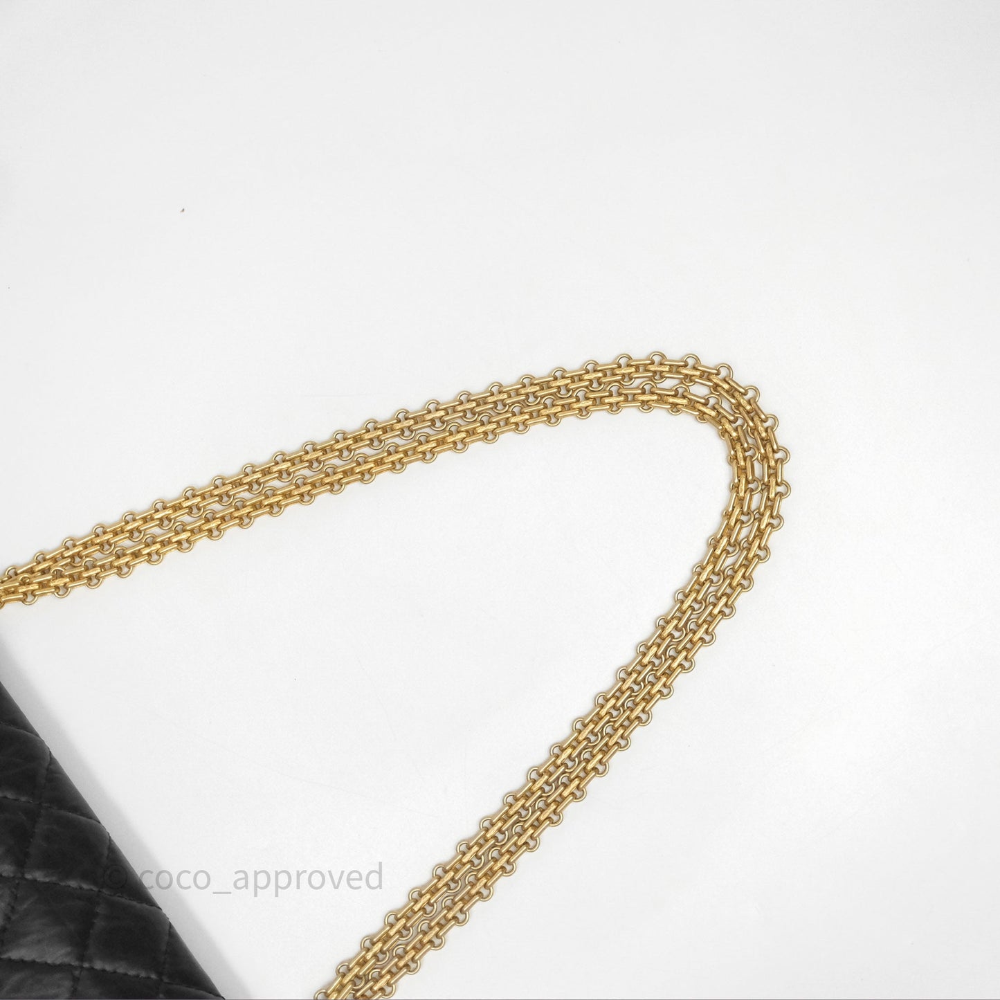 Chanel Reissue 226 Quilted Aged Calfskin Black Aged Gold Hardware
