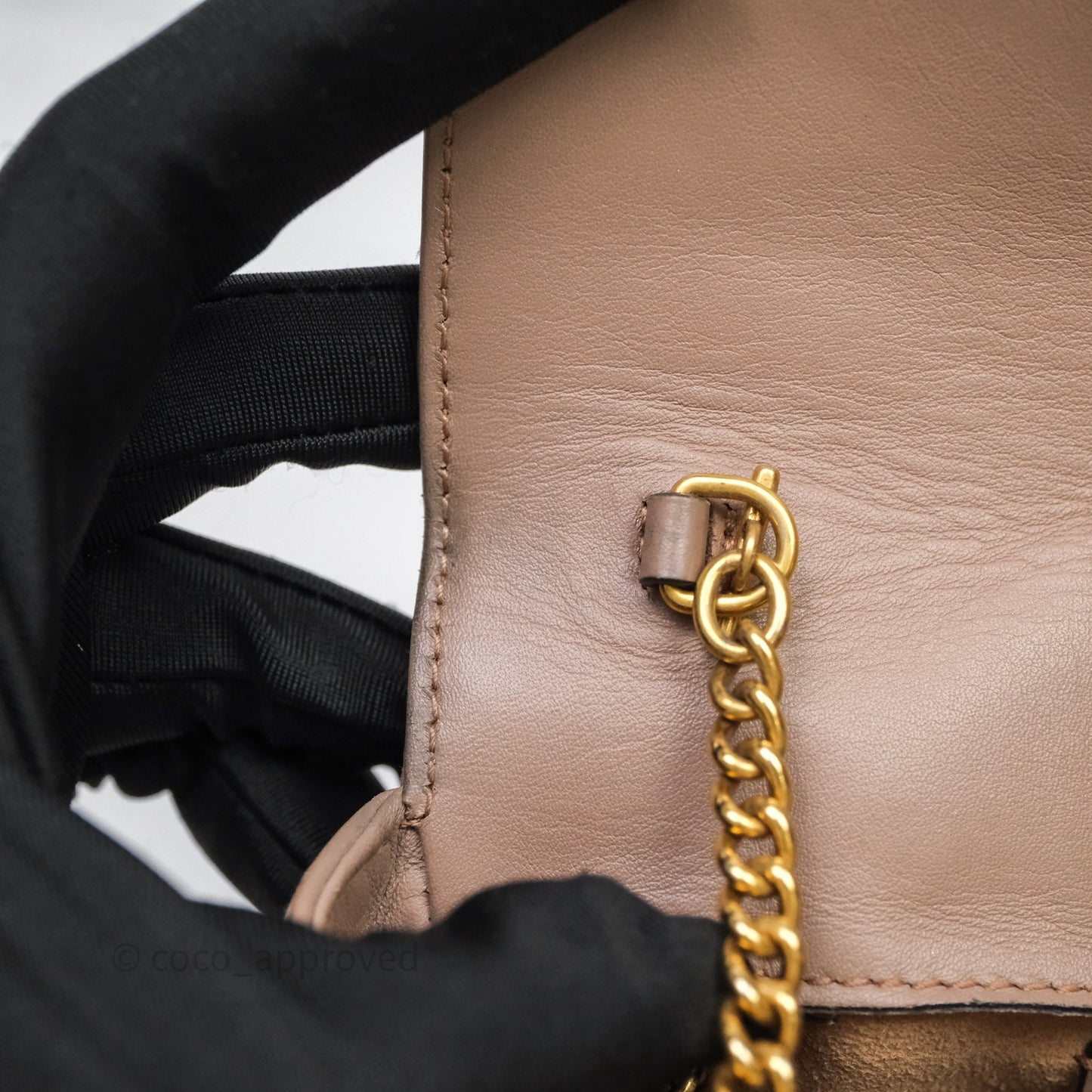 Gucci GG Marmont Matelassé Leather Super Mini Bag Dusty Pink