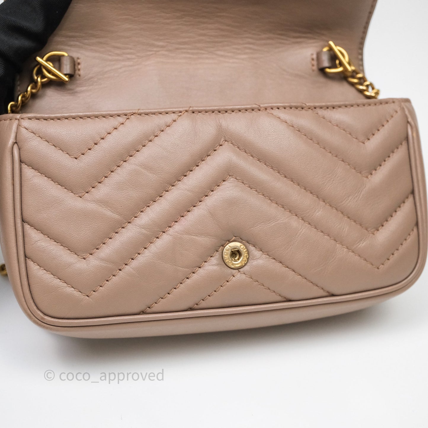 Gucci GG Marmont Matelassé Leather Super Mini Bag Dusty Pink