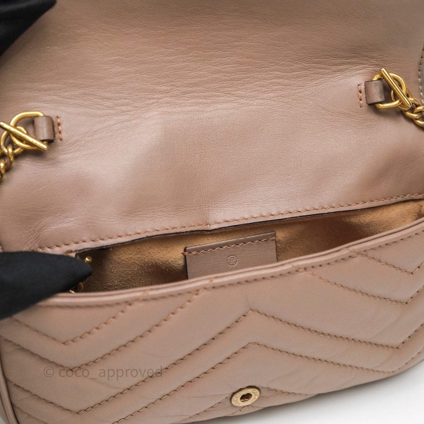 Gucci GG Marmont Matelassé Leather Super Mini Bag Dusty Pink