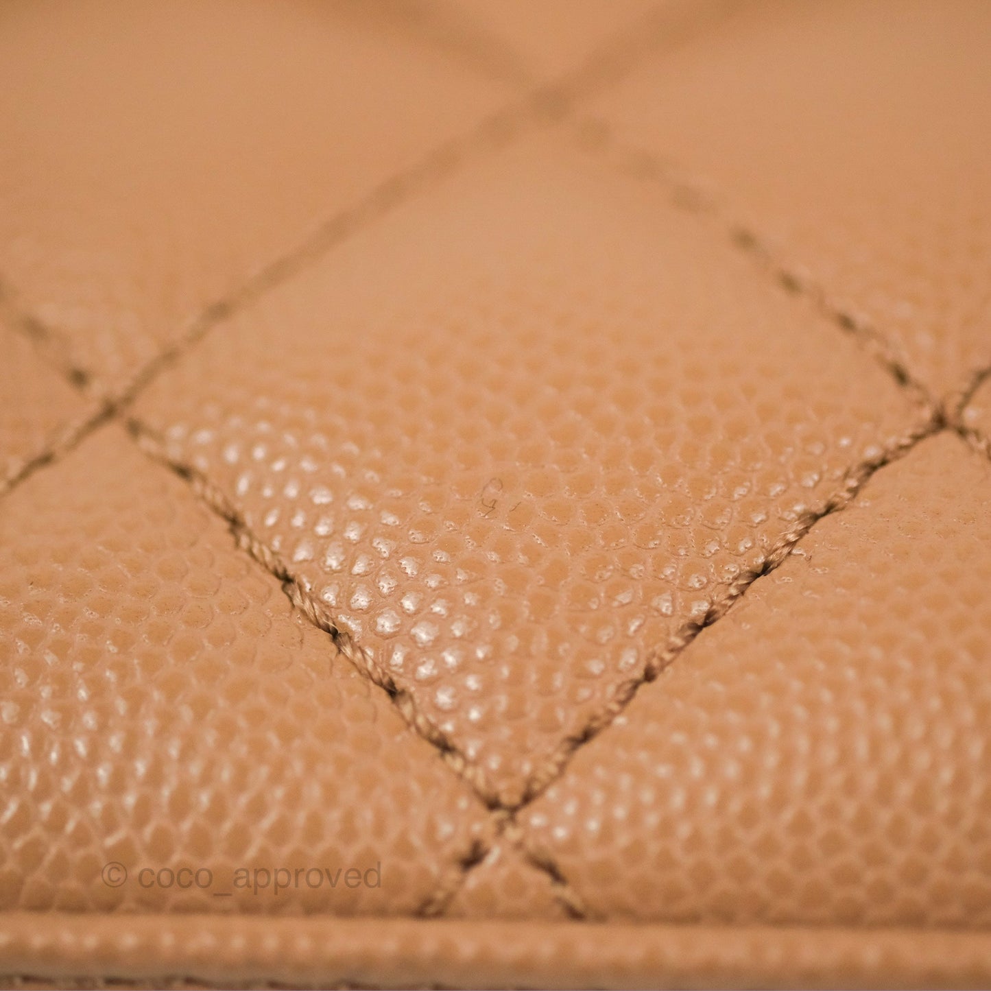Chanel Small Coco Handle Dark Beige Caviar Gold Hardware