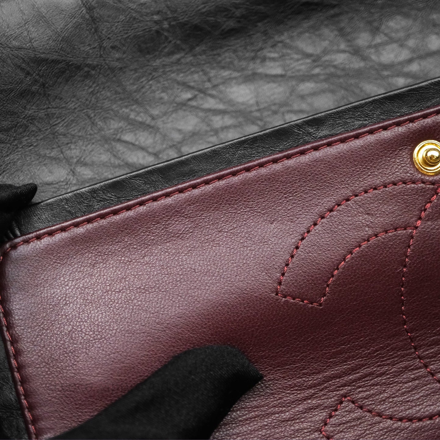 Chanel Reissue 226 Quilted Aged Calfskin Black Aged Gold Hardware