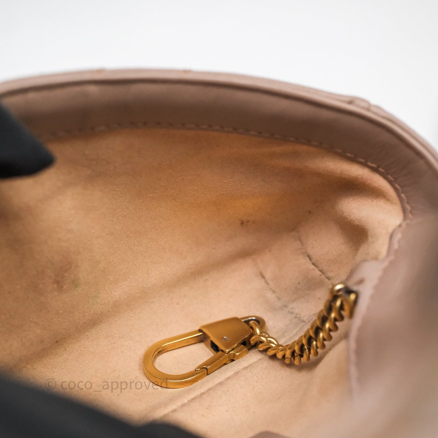 Gucci GG Marmont Matelassé Leather Super Mini Bag Dusty Pink