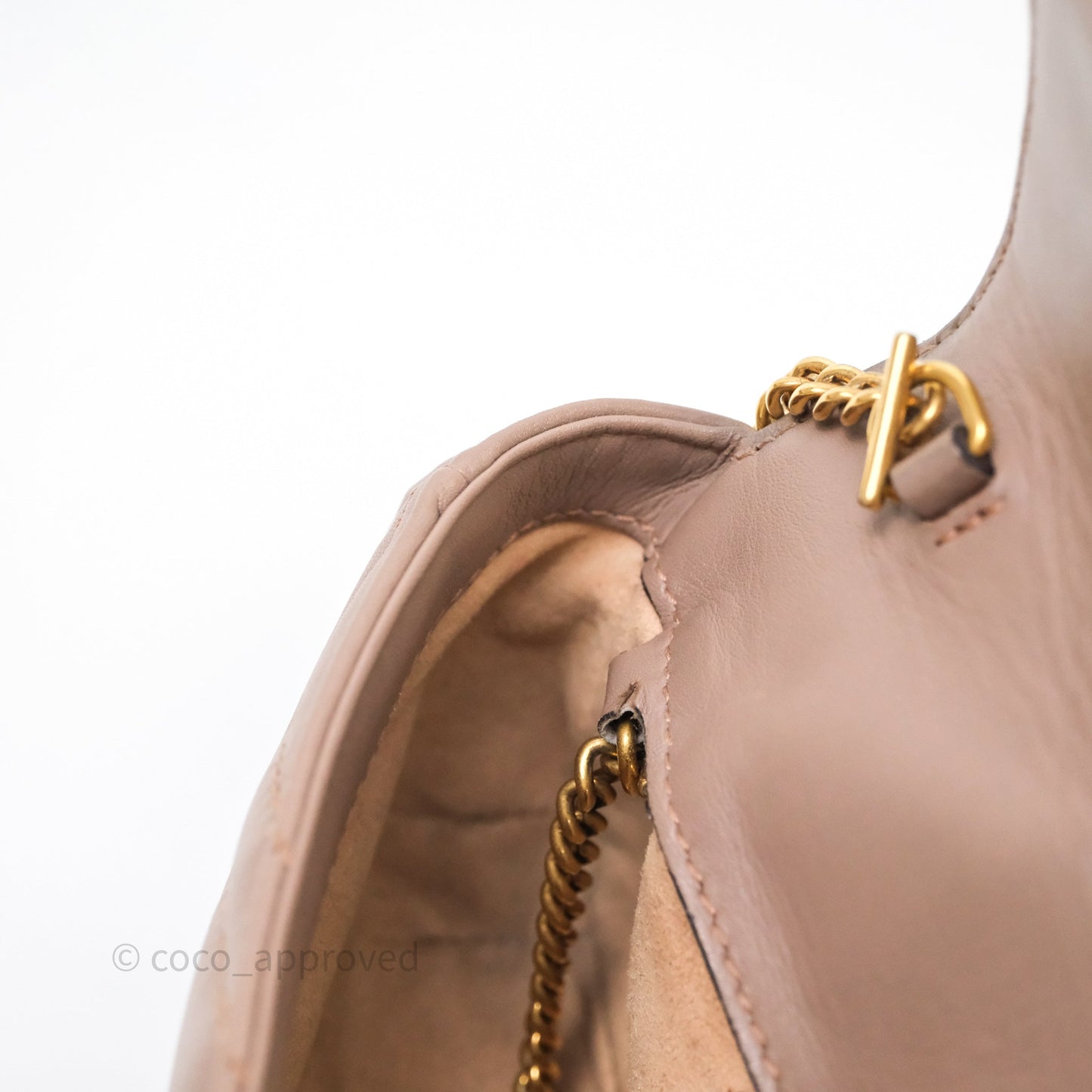 Gucci GG Marmont Matelassé Leather Super Mini Bag Dusty Pink