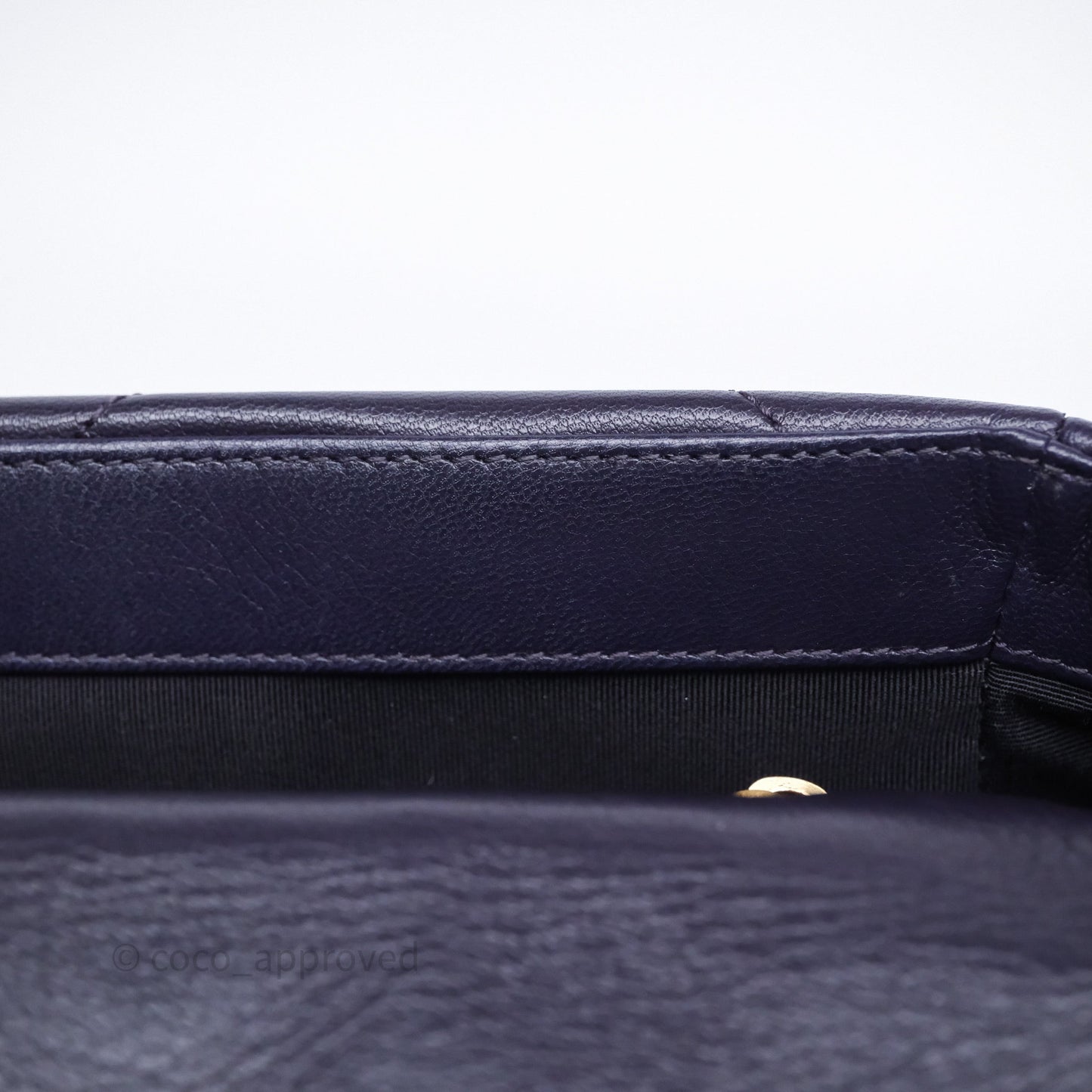 Chanel 19 Small Dark Purple Mixed Hardware