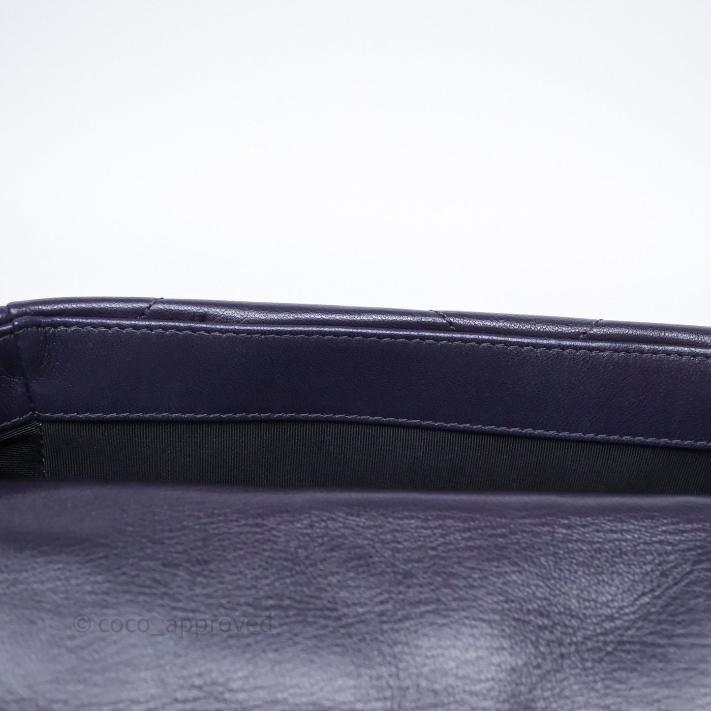 Chanel 19 Small Dark Purple Mixed Hardware