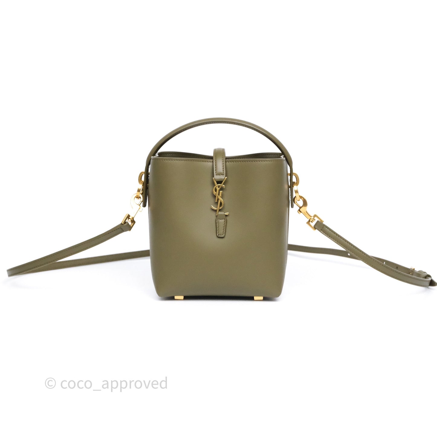 Saint Laurent LE 37 Mini in Shiny Leather Elmwood