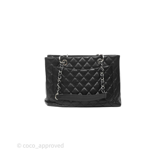 Chanel GST Black Caviar Silver Hardware