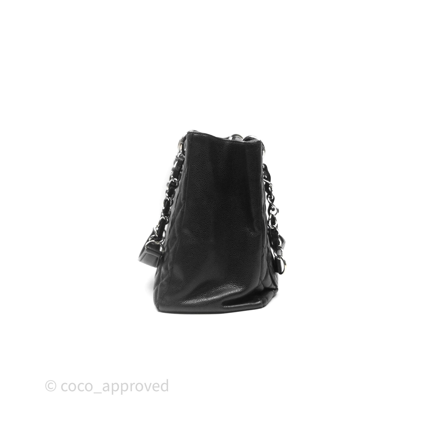 Chanel GST Black Caviar Silver Hardware