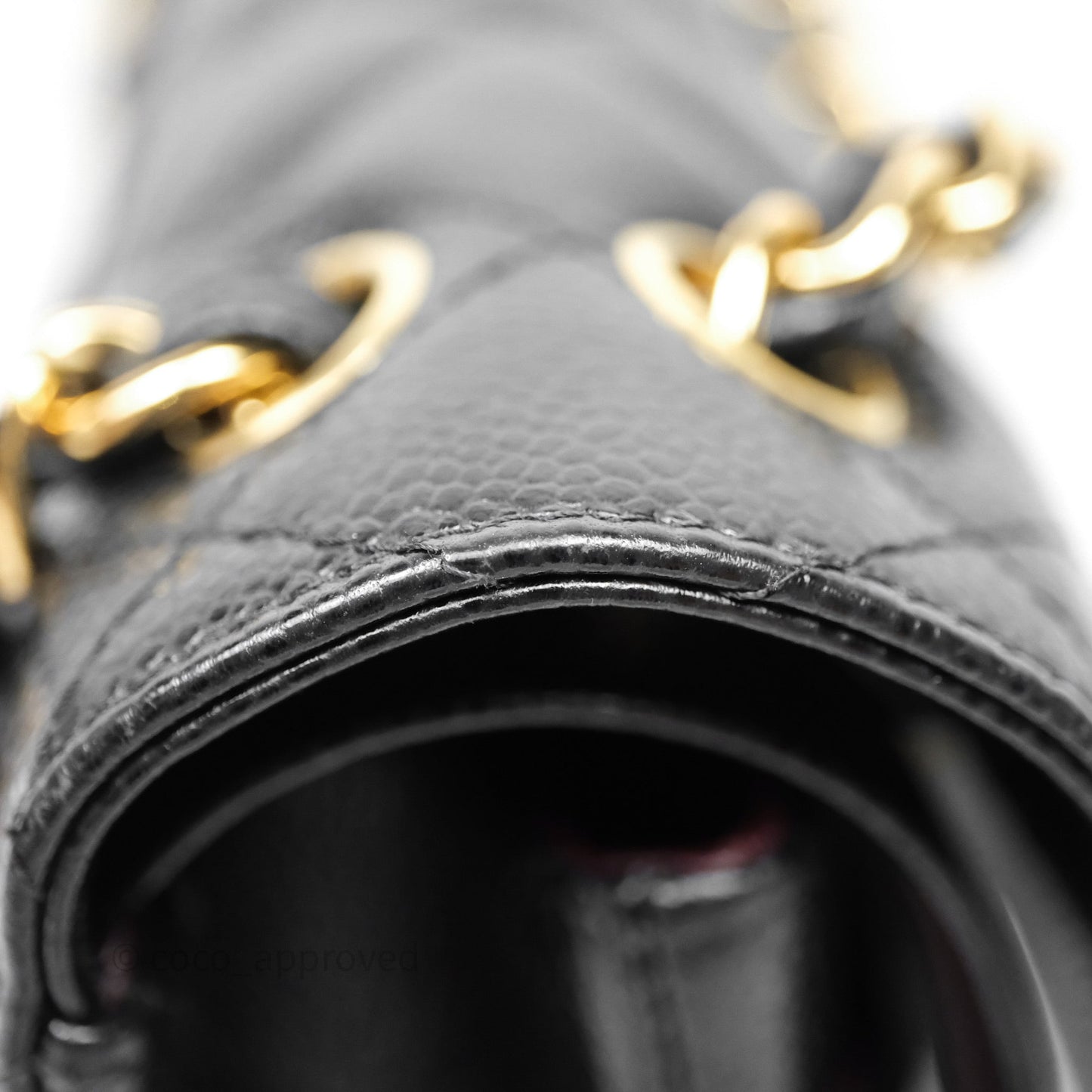 Chanel Jumbo Double Flap Quilted Black Caviar Gold Hardware⁣⁣