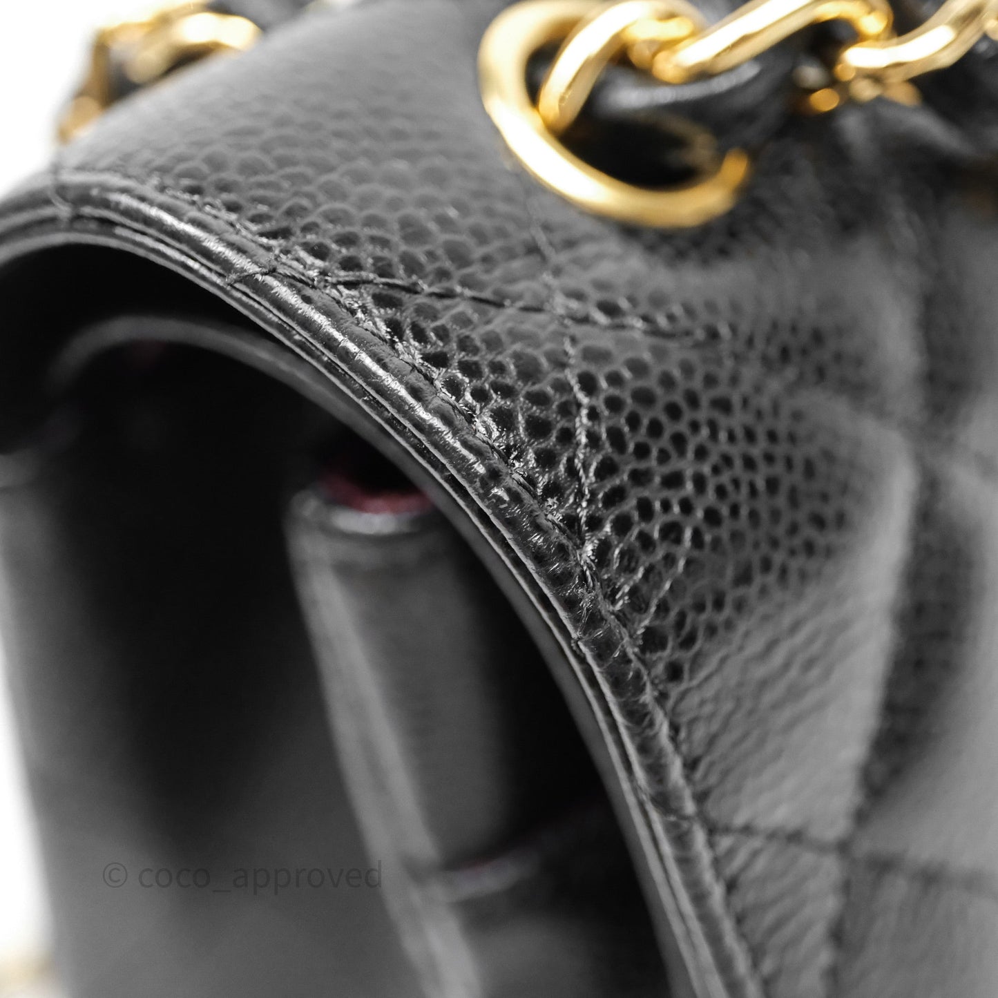 Chanel Jumbo Double Flap Quilted Black Caviar Gold Hardware⁣⁣