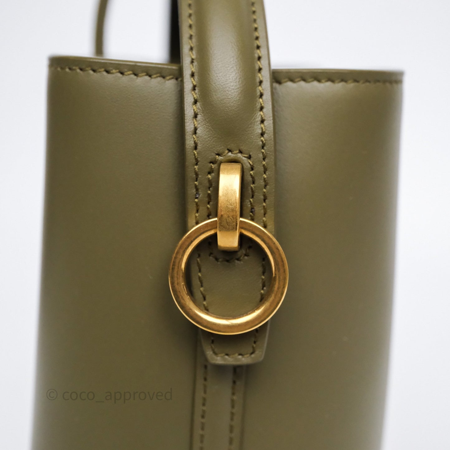 Saint Laurent LE 37 Mini in Shiny Leather Elmwood