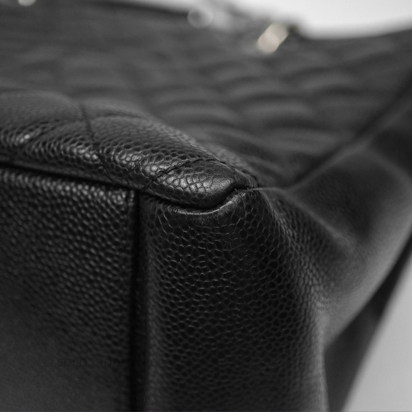 Chanel GST Black Caviar Silver Hardware