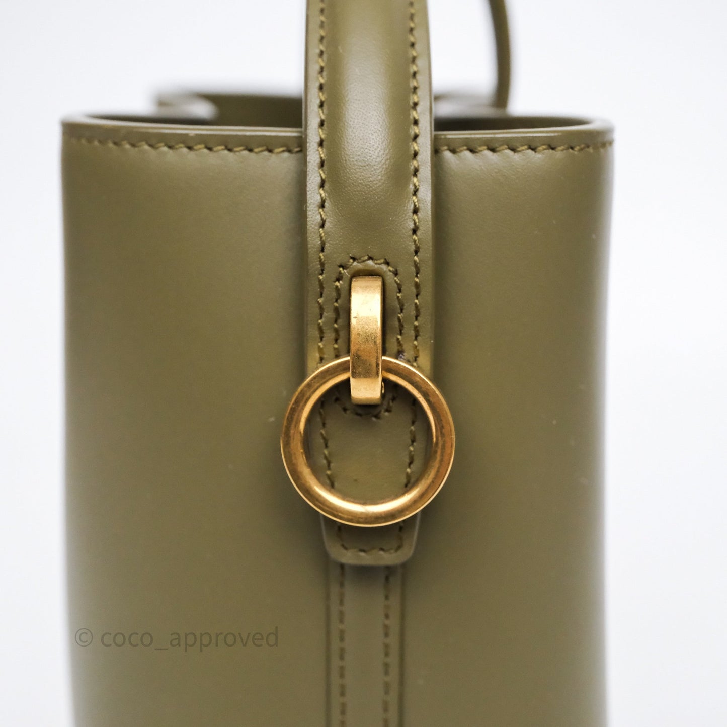 Saint Laurent LE 37 Mini in Shiny Leather Elmwood
