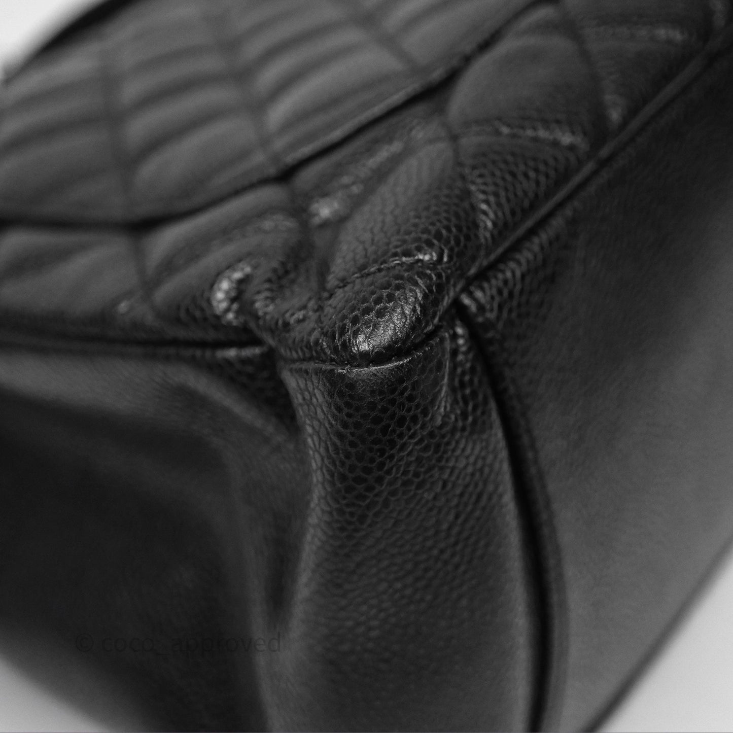 Chanel GST Black Caviar Silver Hardware