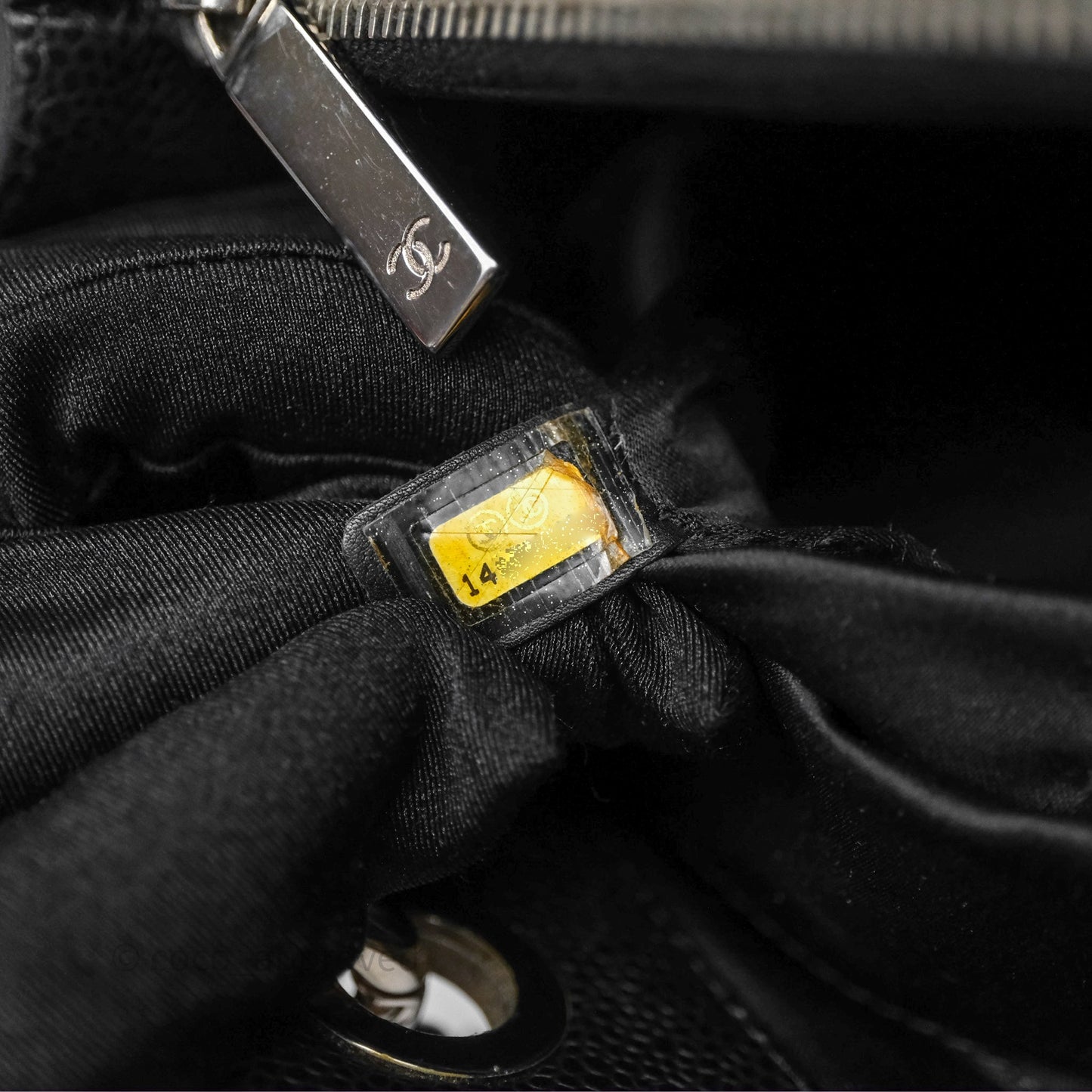 Chanel GST Black Caviar Silver Hardware