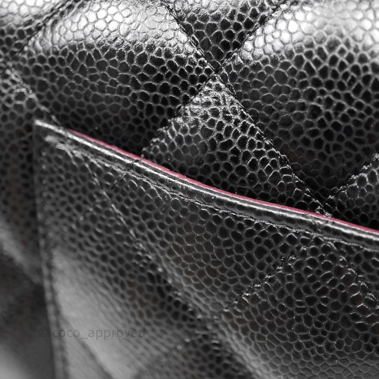 Chanel Jumbo Double Flap Quilted Black Caviar Gold Hardware⁣⁣