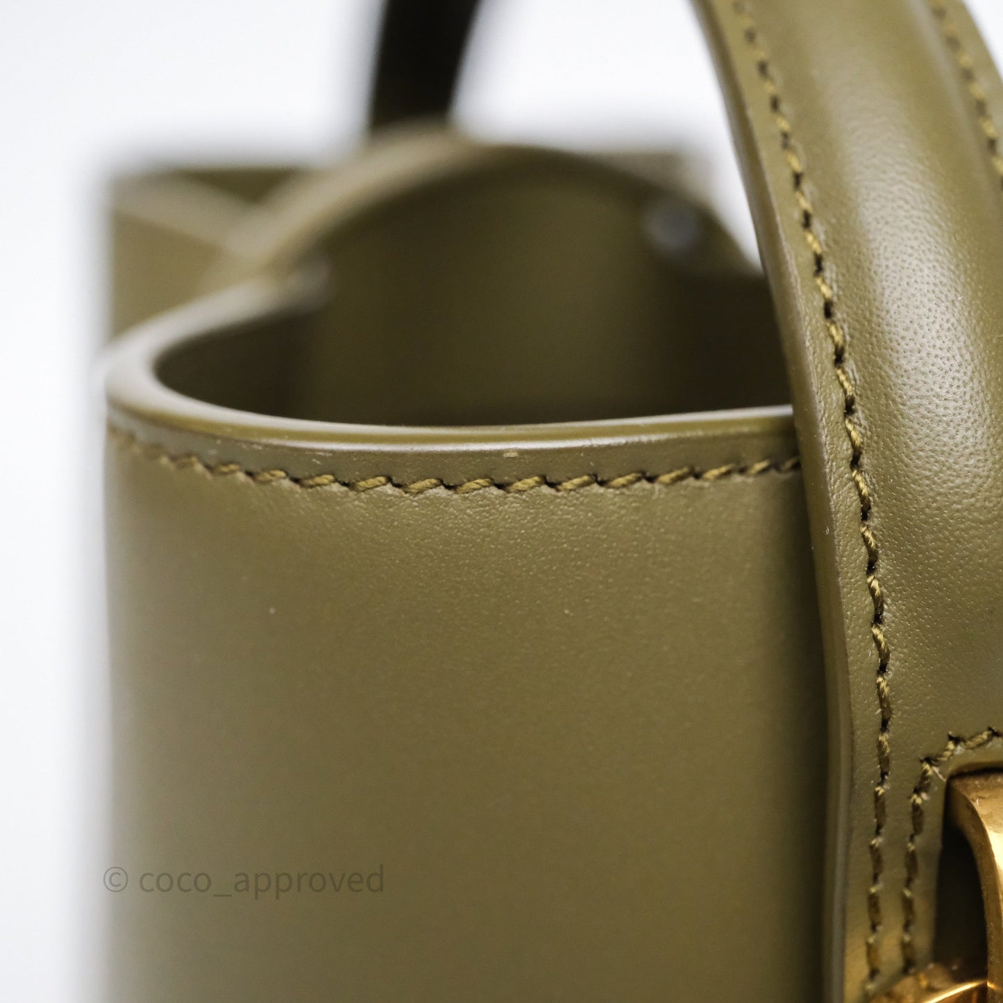 Saint Laurent LE 37 Mini in Shiny Leather Elmwood
