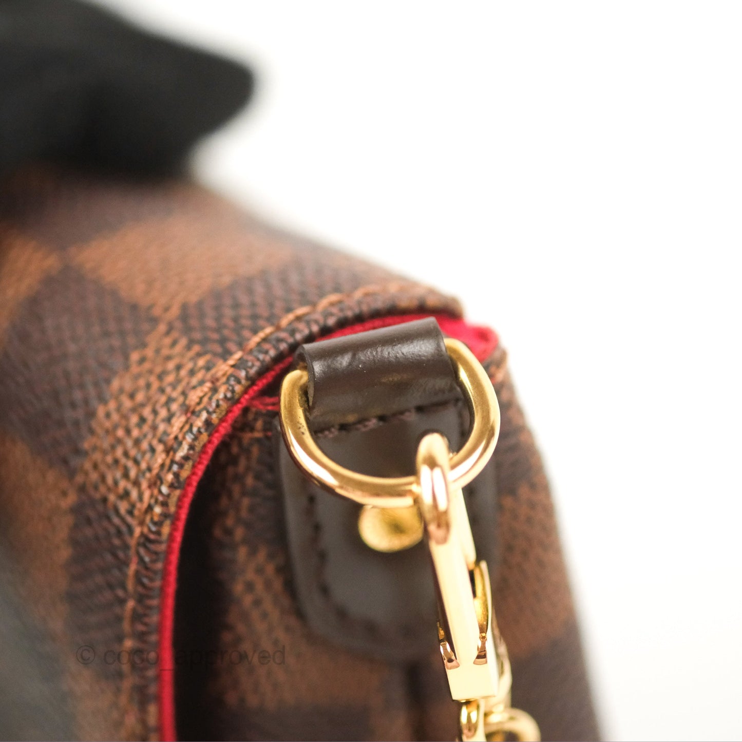 Louis Vuitton Favourite MM Flap Bag Damier Ebene
