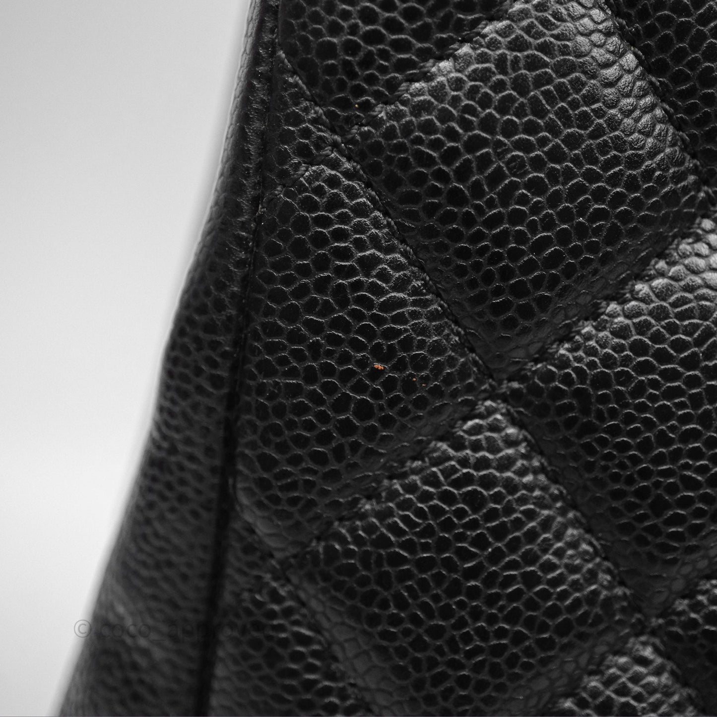 Chanel GST Black Caviar Silver Hardware