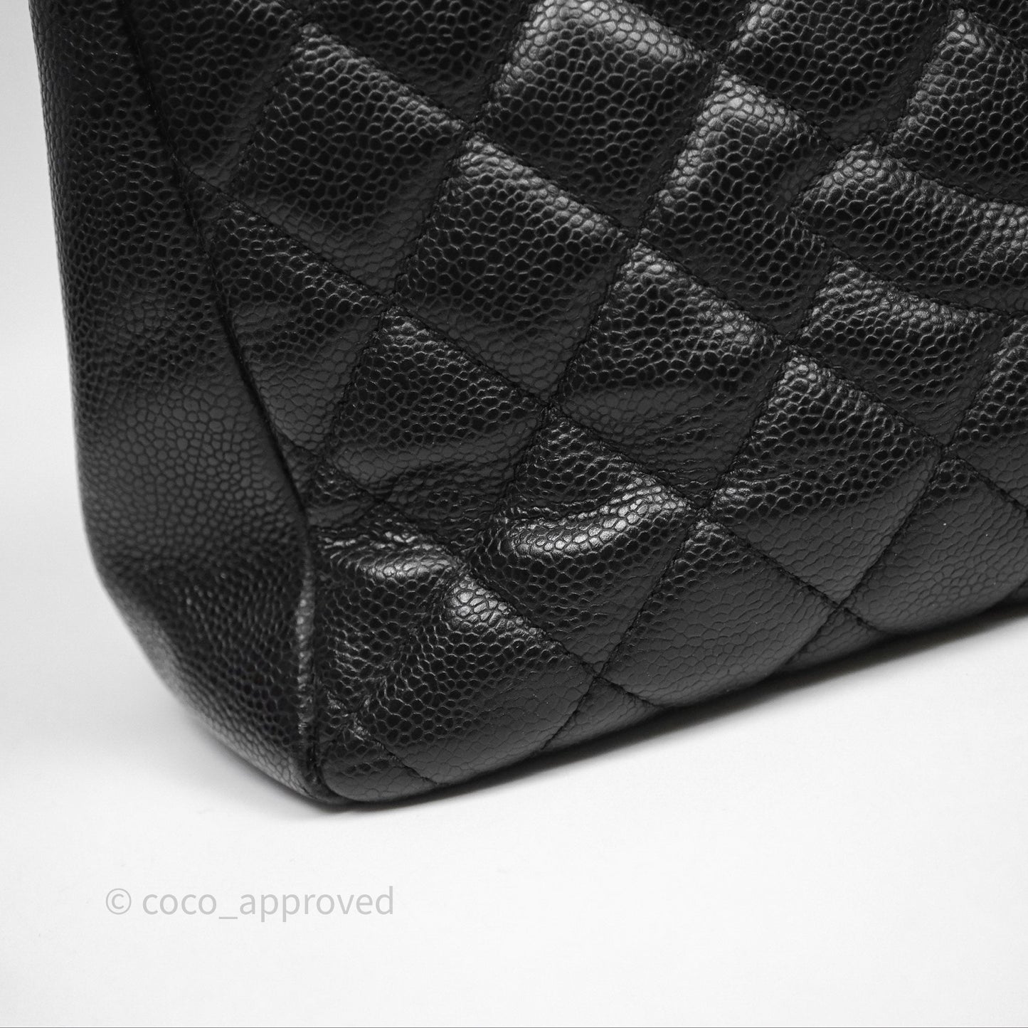 Chanel GST Black Caviar Silver Hardware