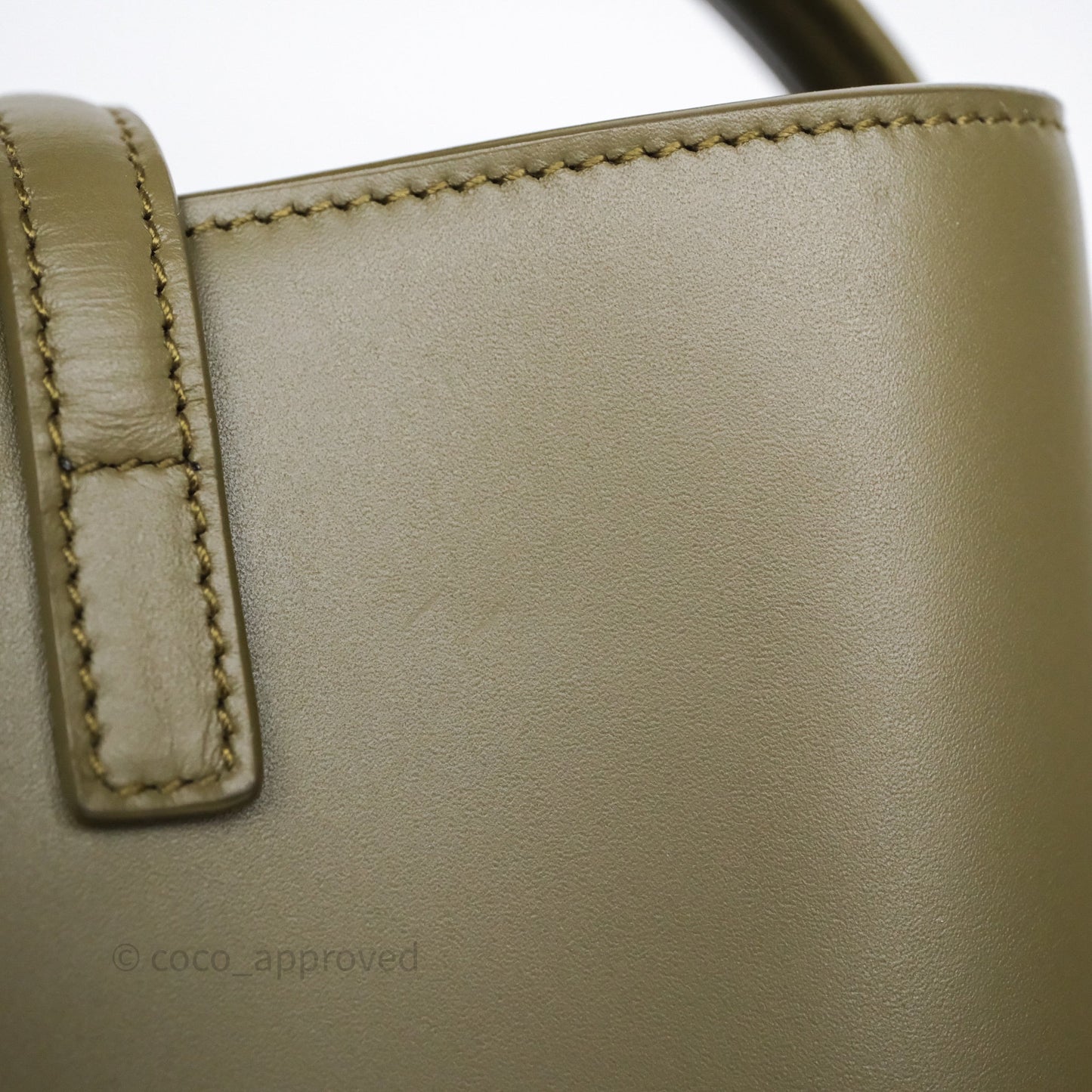 Saint Laurent LE 37 Mini in Shiny Leather Elmwood