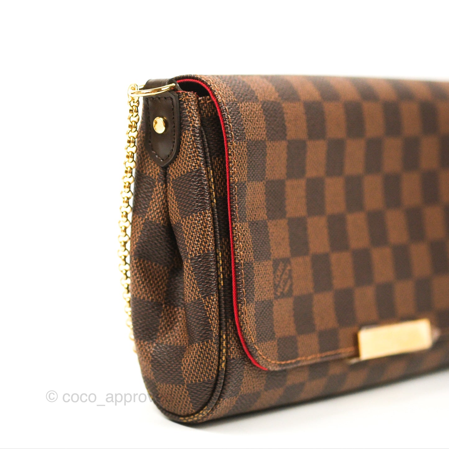 Louis Vuitton Favourite MM Flap Bag Damier Ebene