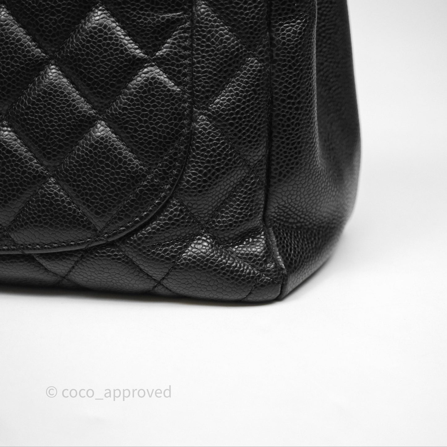 Chanel GST Black Caviar Silver Hardware