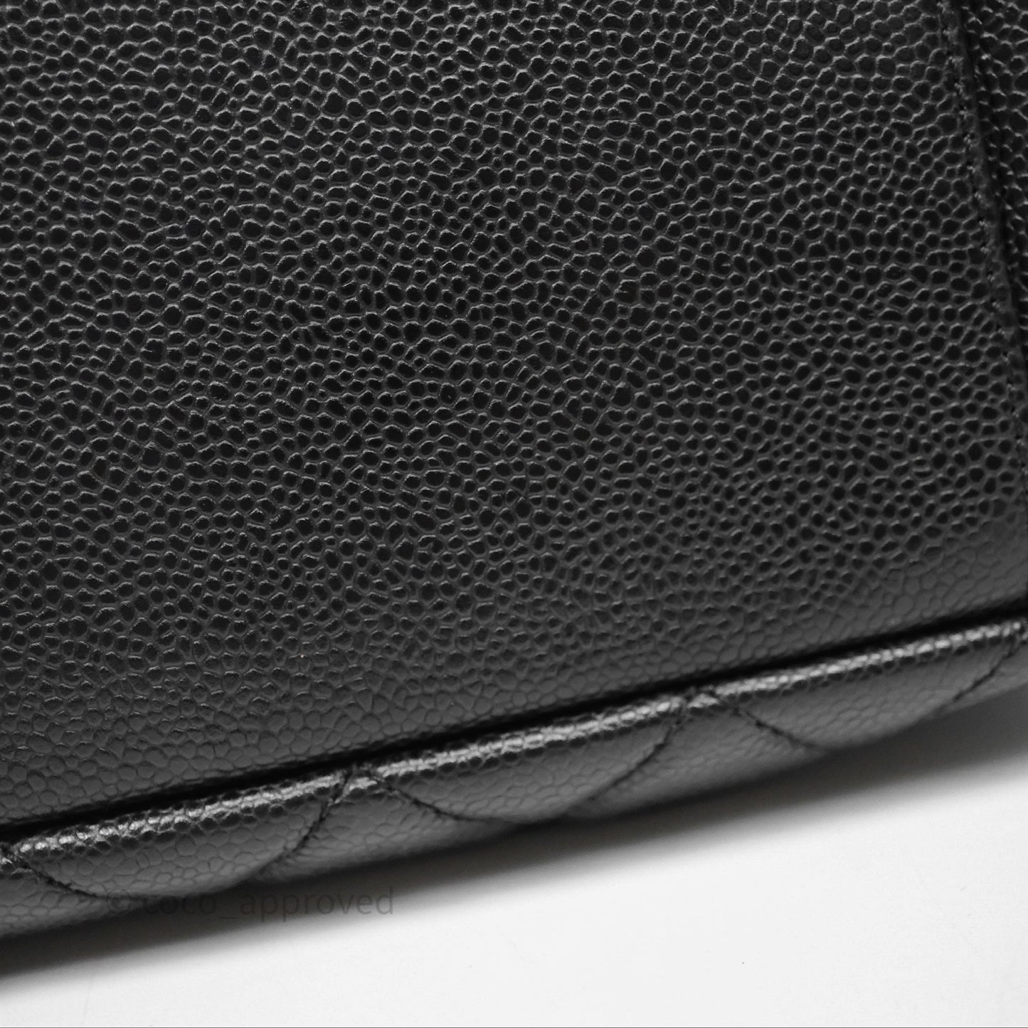 Chanel GST Black Caviar Silver Hardware
