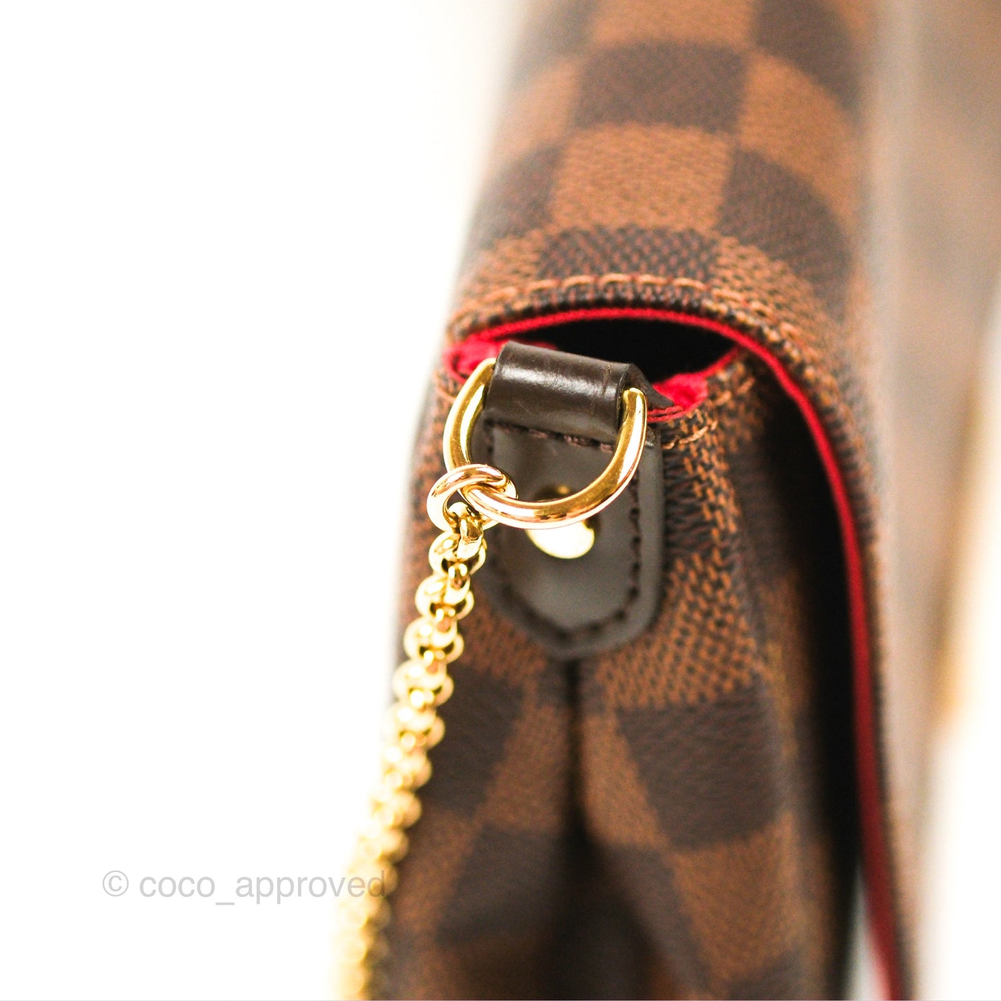 Louis Vuitton Favourite MM Flap Bag Damier Ebene