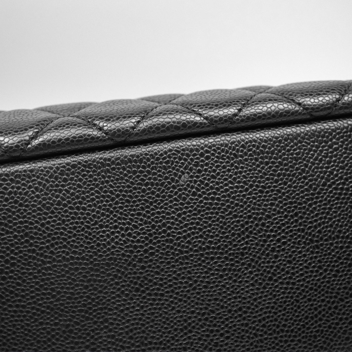 Chanel GST Black Caviar Silver Hardware