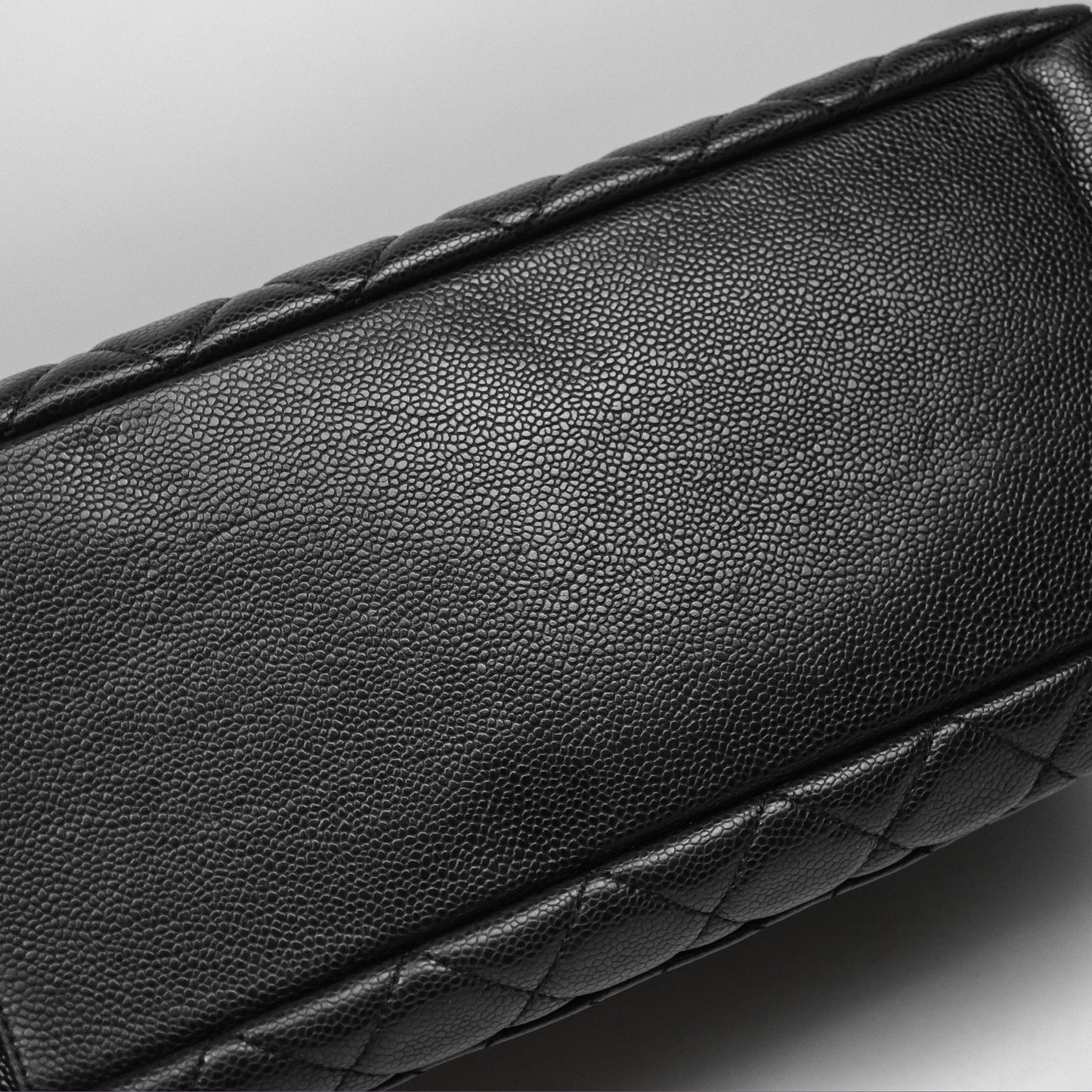Chanel GST Black Caviar Silver Hardware