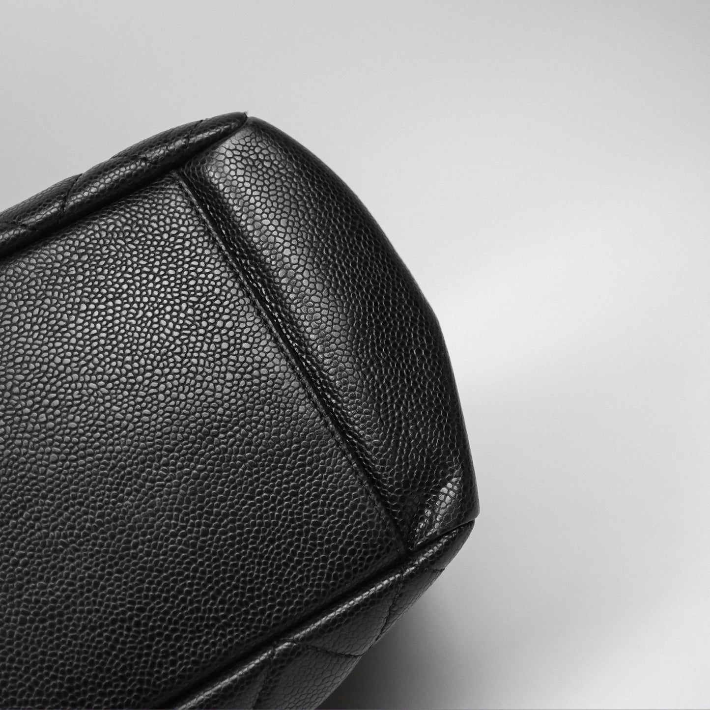Chanel GST Black Caviar Silver Hardware