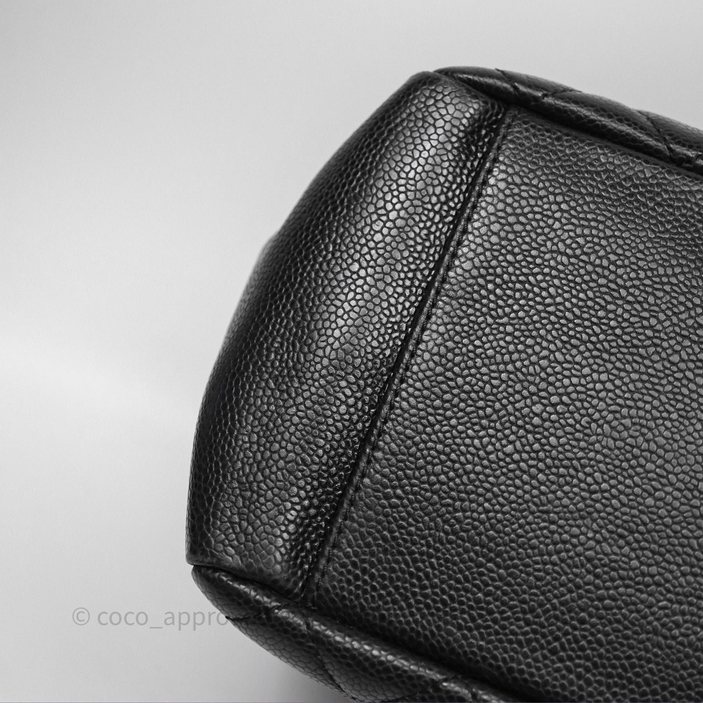 Chanel GST Black Caviar Silver Hardware