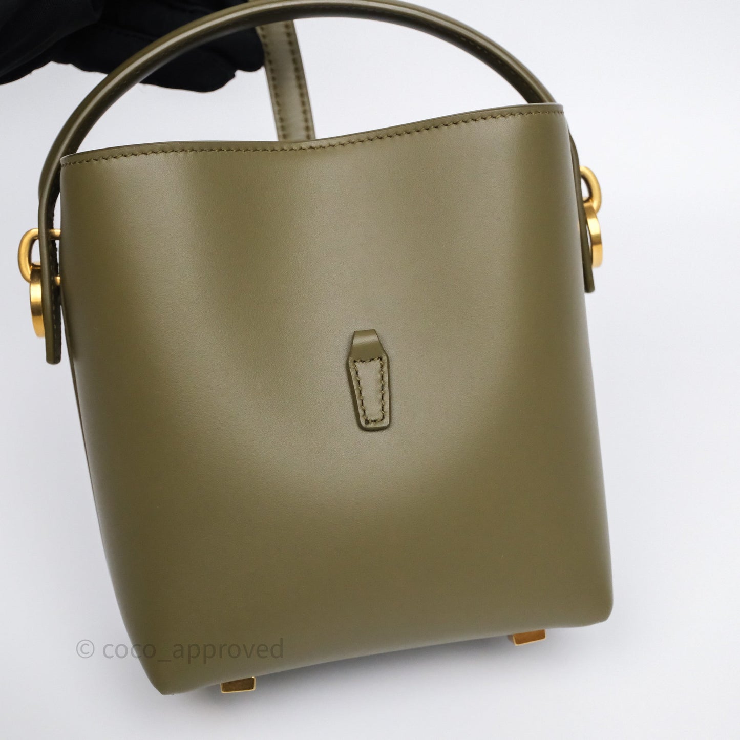 Saint Laurent LE 37 Mini in Shiny Leather Elmwood