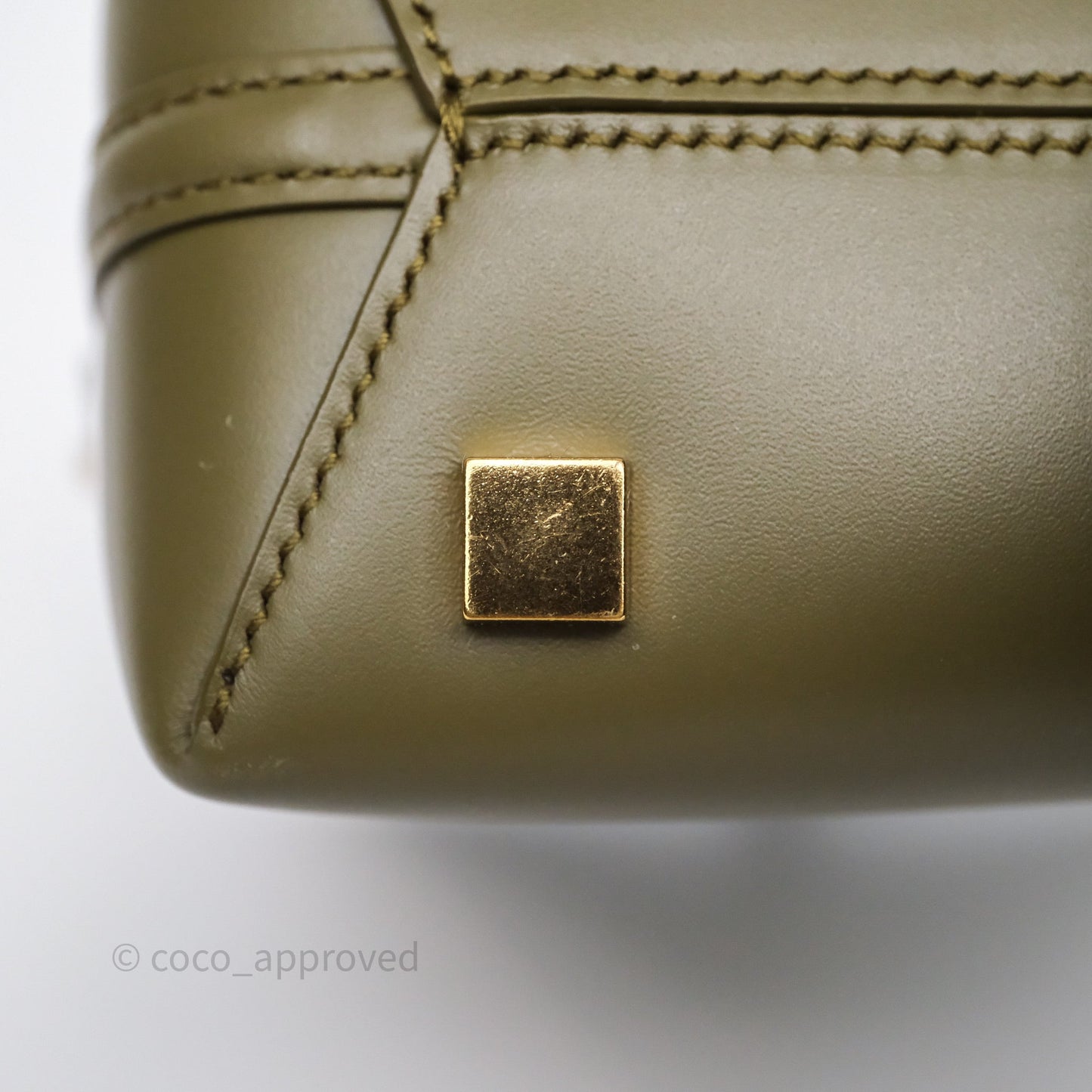 Saint Laurent LE 37 Mini in Shiny Leather Elmwood