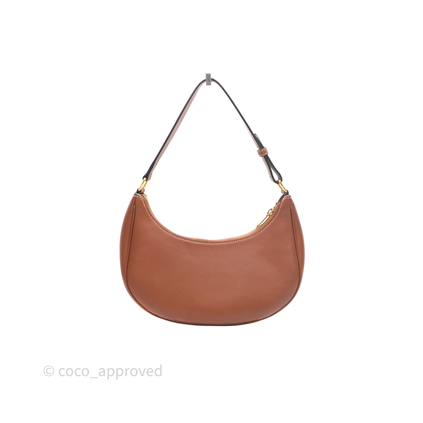 Celine Medium Ava Triomphe Logo Bag Tan Calfskin