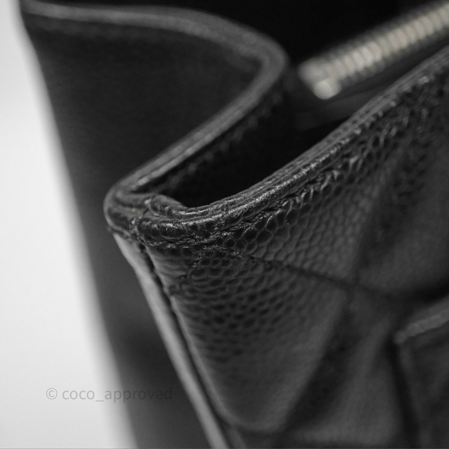 Chanel GST Black Caviar Silver Hardware
