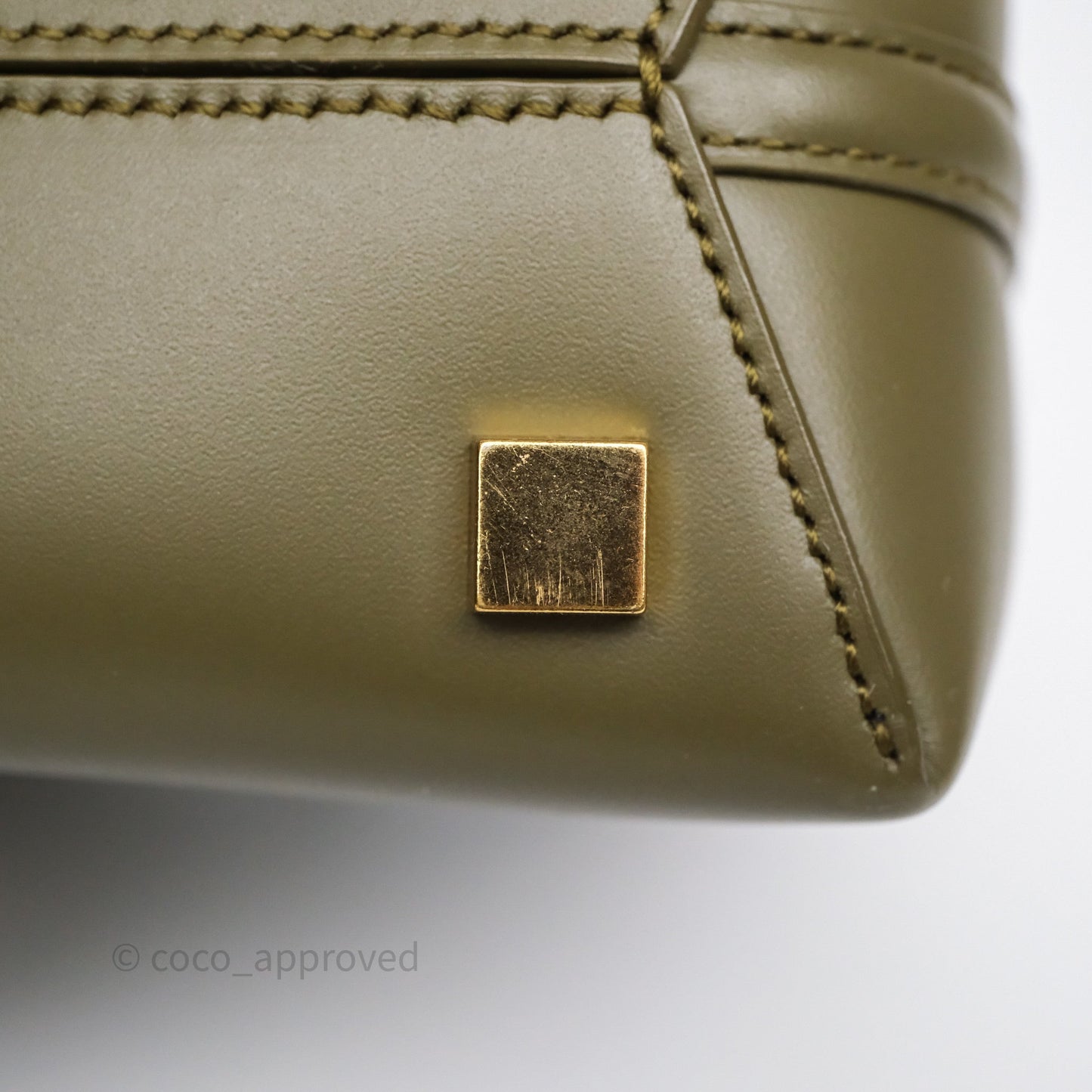 Saint Laurent LE 37 Mini in Shiny Leather Elmwood